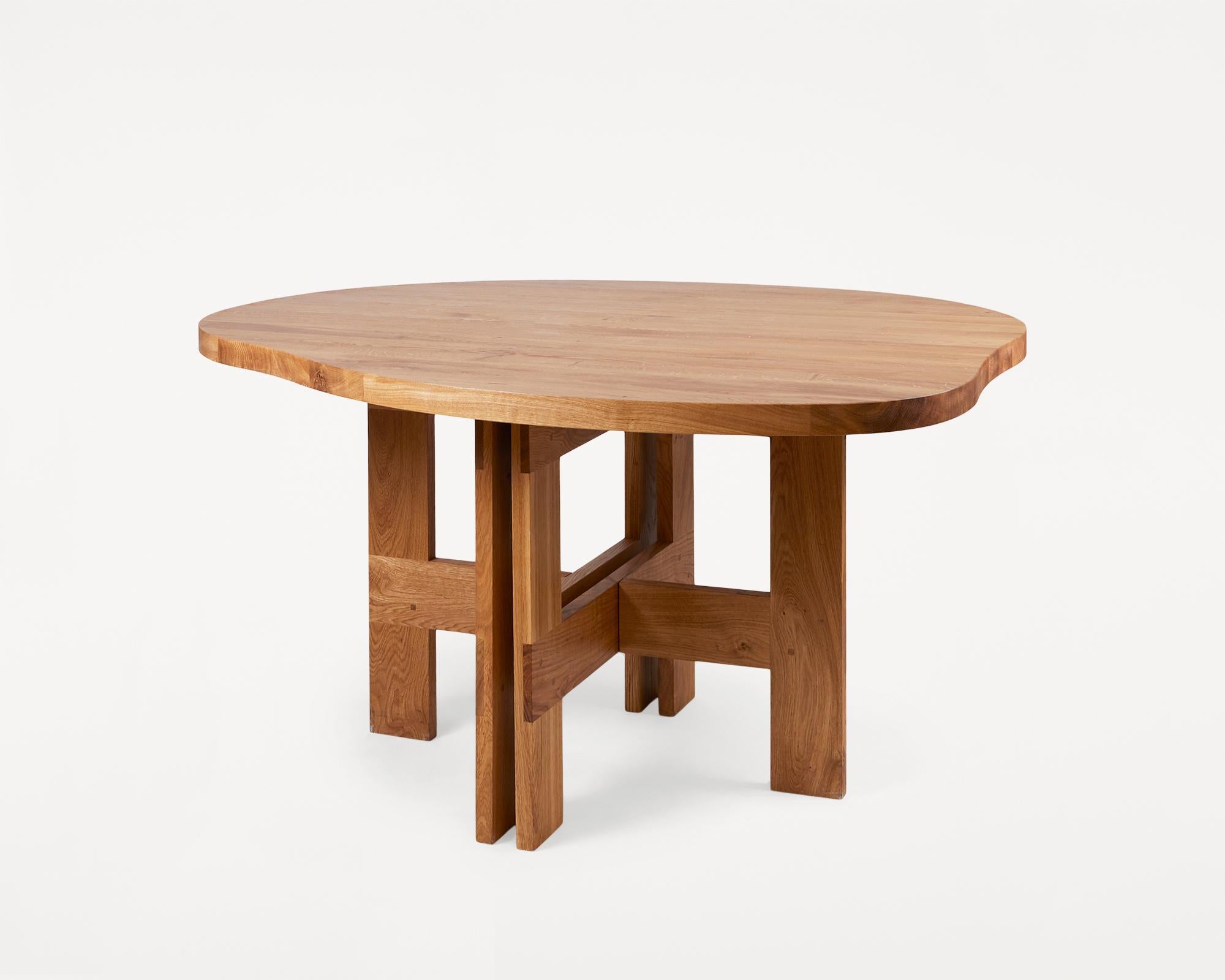 Contemporary FRAMA Wooden Scandinavian Design Farmhouse Table Pond For Sale