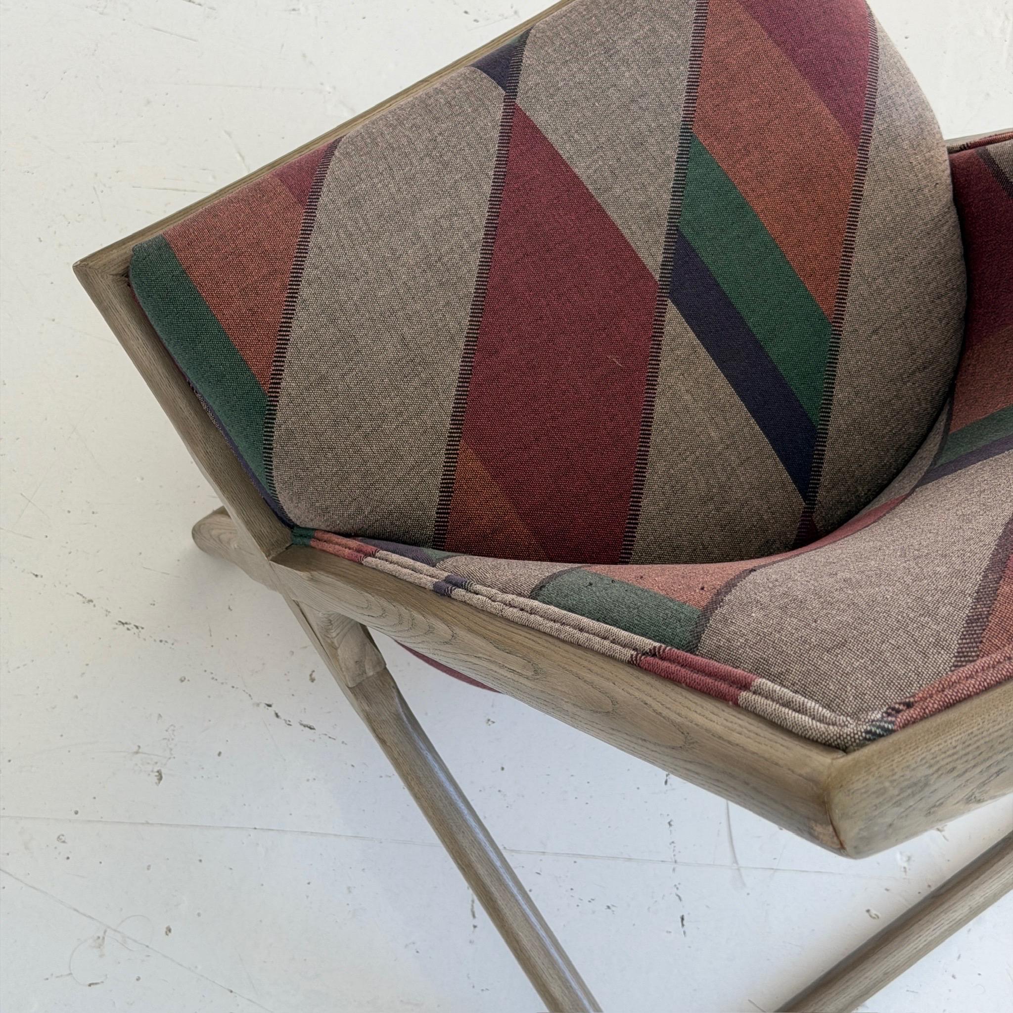 Sedie a forbice in legno di Ward Bennetts per Brickel Associates in vendita 3