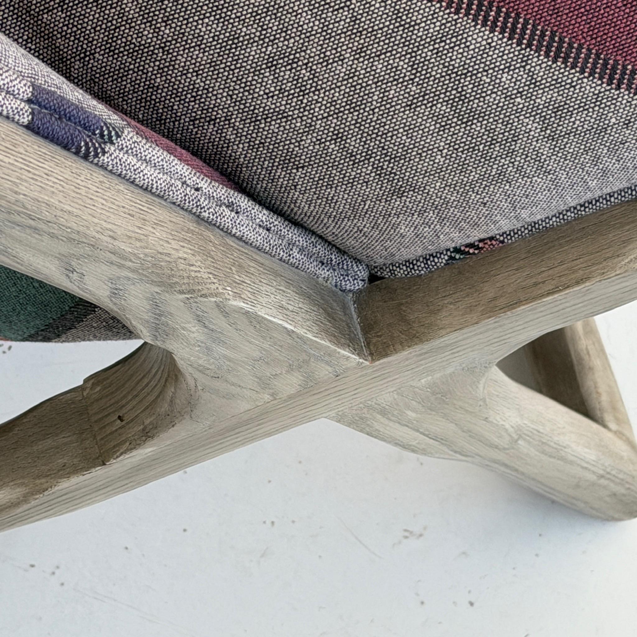 Metà XX secolo Sedie a forbice in legno di Ward Bennetts per Brickel Associates in vendita