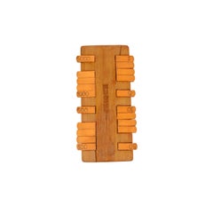 Wooden Scoreboard of the Second Half of the 1800 for the Bezique Card Game