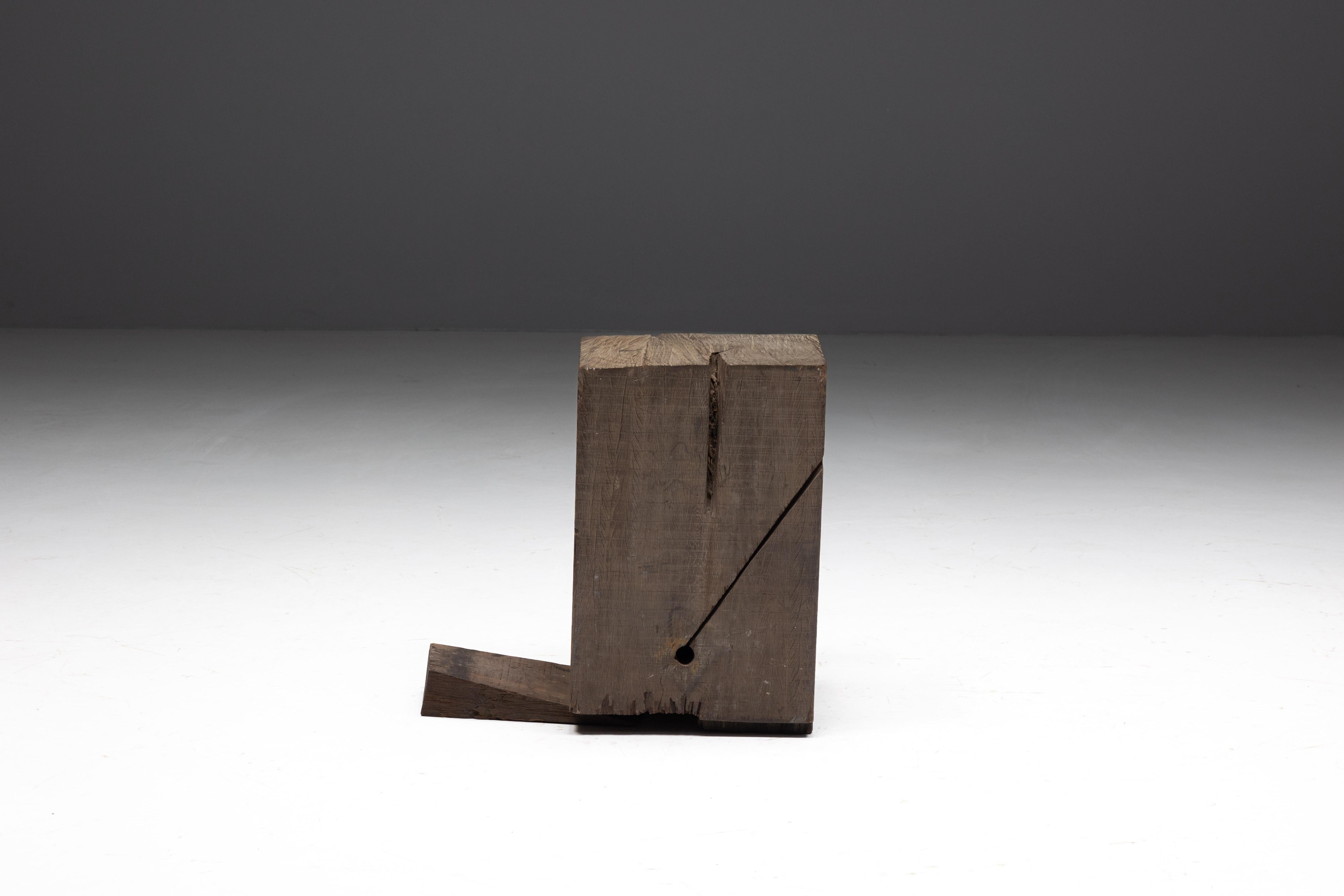 Late 20th Century Wooden Sculpture by Bernd Lohaus, Belgium, 1996 For Sale