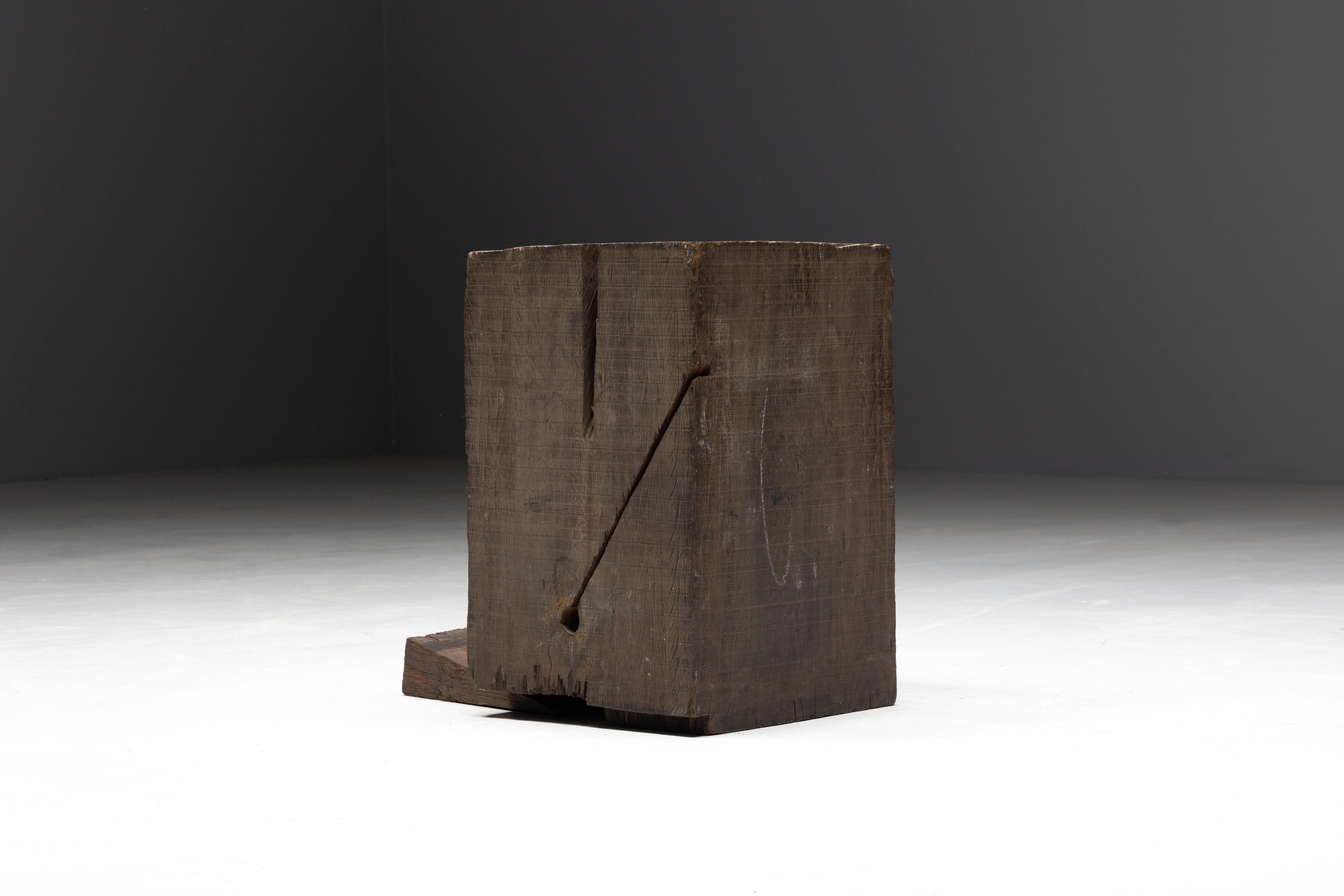 Wooden Sculpture by Bernd Lohaus, Belgium, 1996 For Sale 3