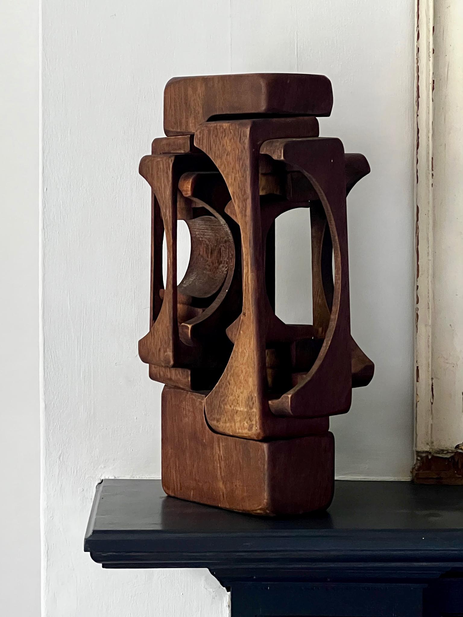 Wooden Sculpture by Brian Willsher, Signed and Dated, England, 1978 In Good Condition In London, GB