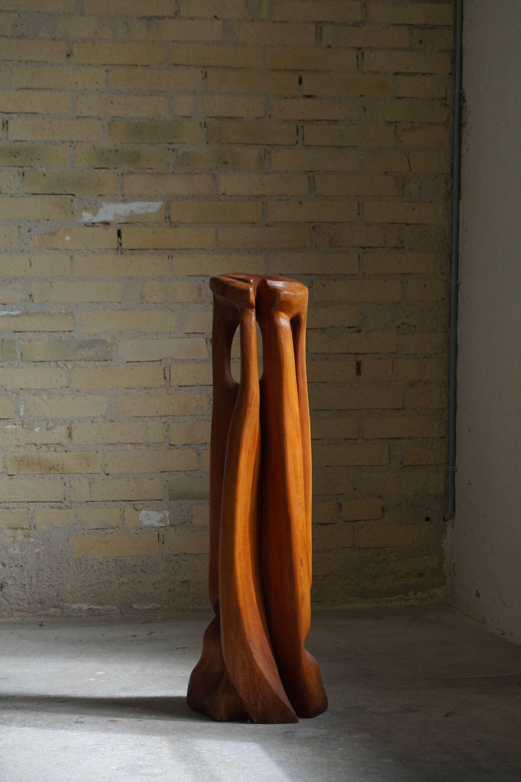 Holzskulptur des dänischen Künstlers Ole Wettergren, 1965 (Skandinavische Moderne) im Angebot