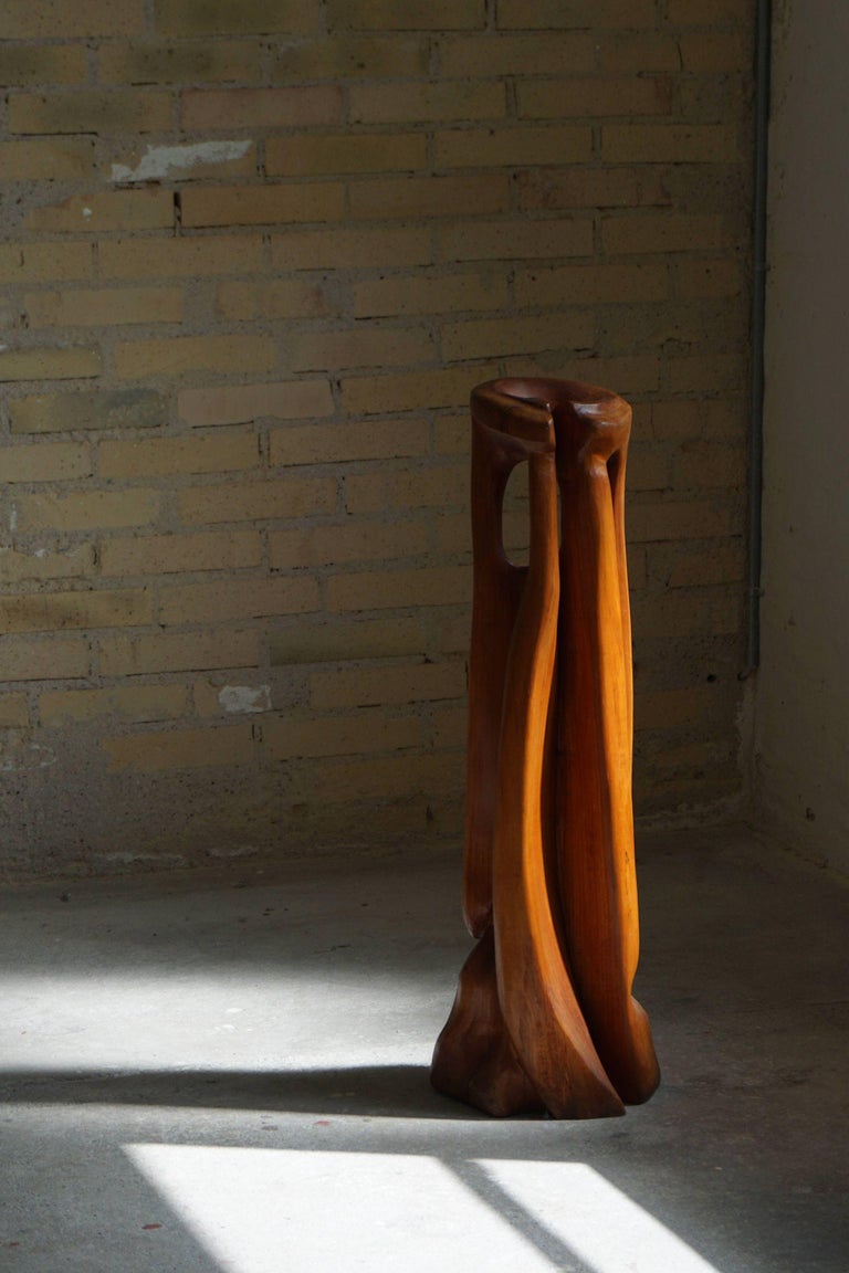 Mid-20th Century Wooden Sculpture by Danish Artist Ole Wettergren, 1965 For Sale
