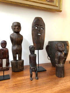 Wooden Sculpture or Carving of Fertility Figure from Sumba Island, Indonesia