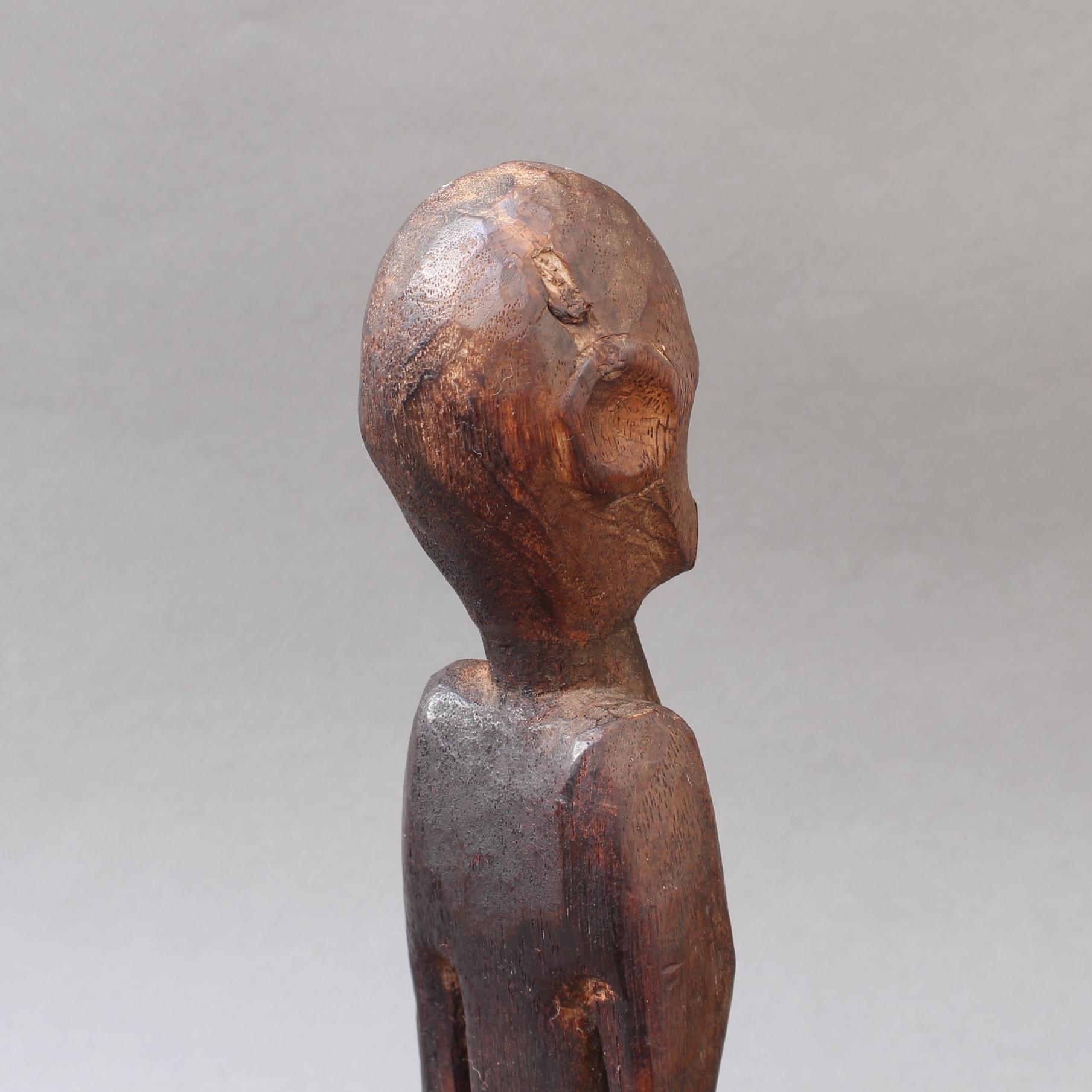 Wooden Sculpture or Carving of Sitting Figure from Sumba Island, Indonesia 4