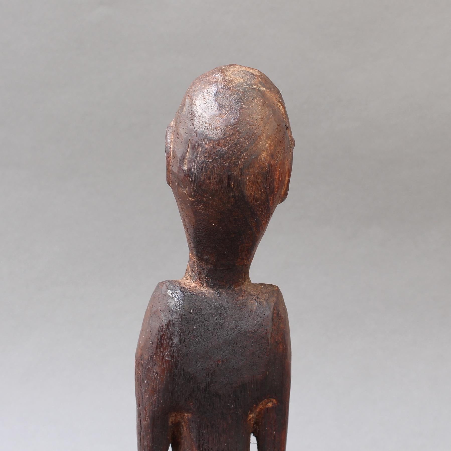 Wooden Sculpture or Carving of Sitting Figure from Sumba Island, Indonesia 5
