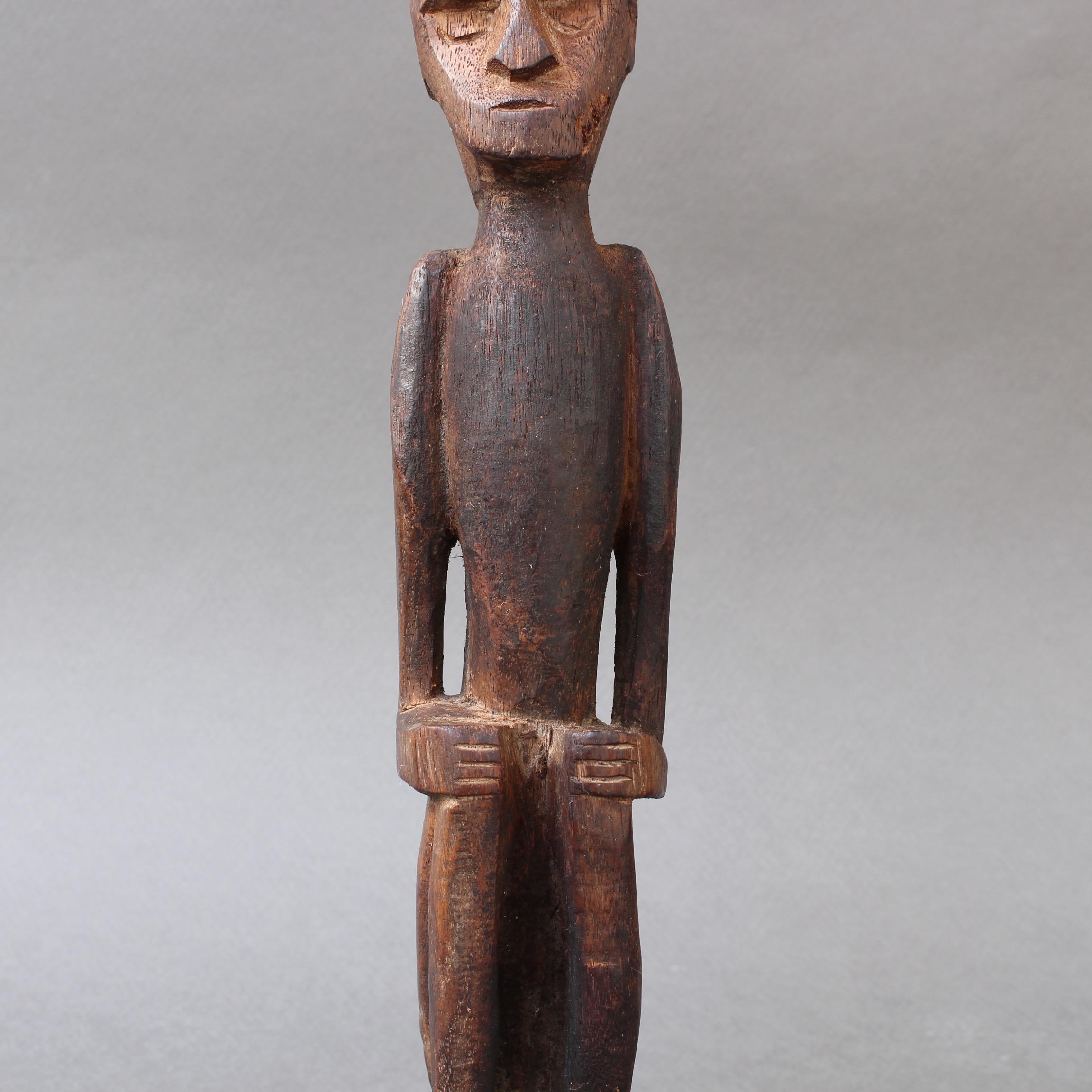 Wooden Sculpture or Carving of Sitting Figure from Sumba Island, Indonesia 7