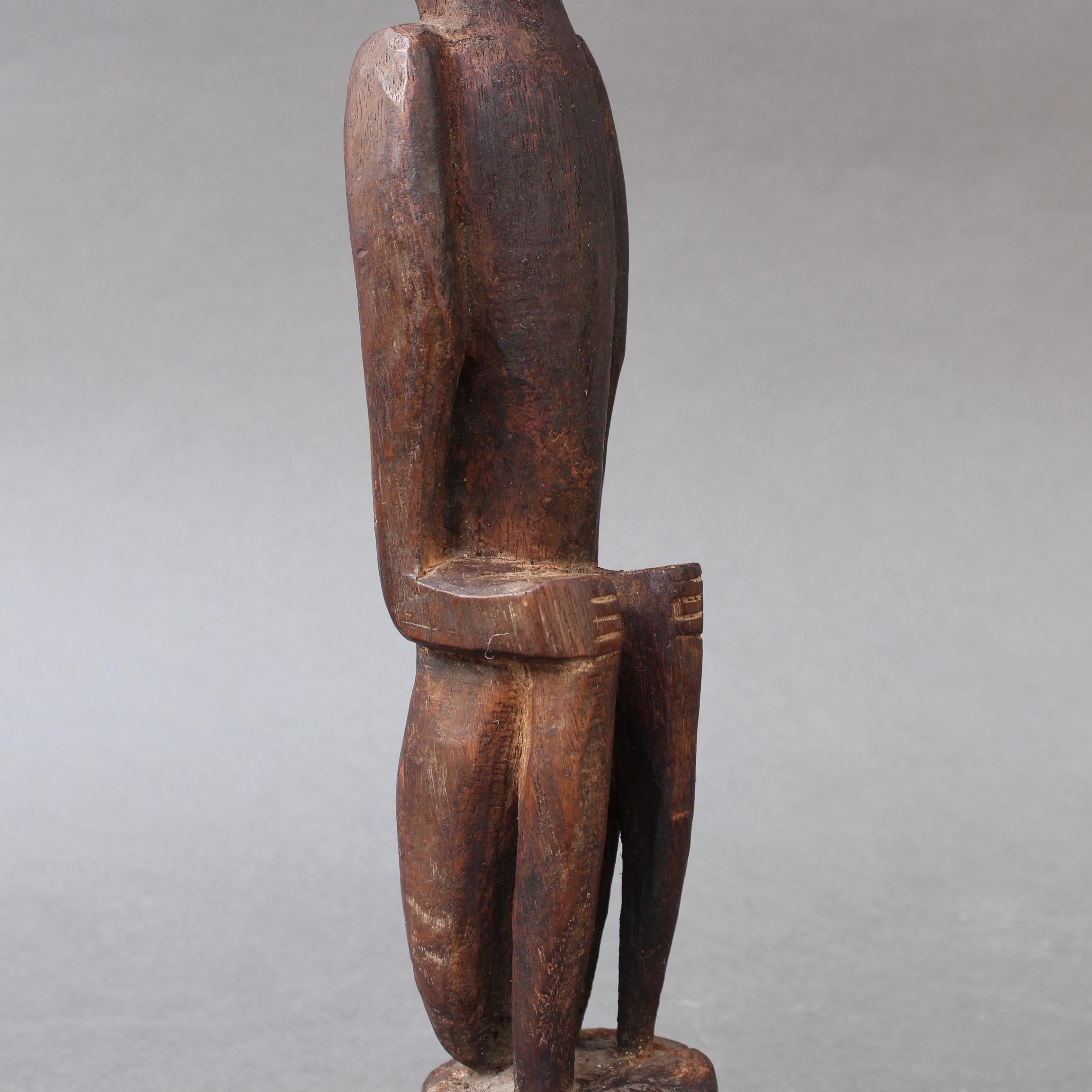 Wooden Sculpture or Carving of Sitting Figure from Sumba Island, Indonesia 9