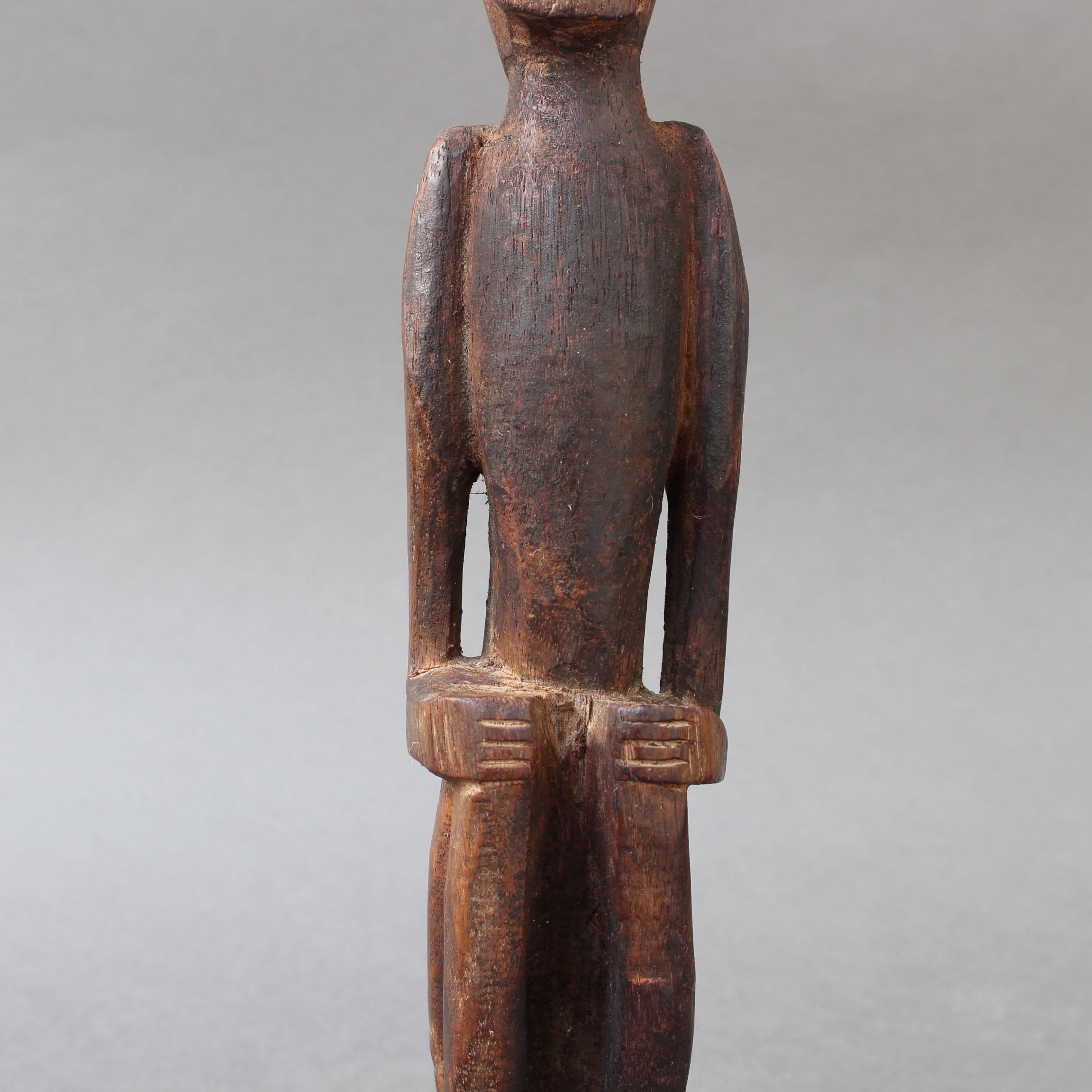 Wooden Sculpture or Carving of Sitting Figure from Sumba Island, Indonesia 12