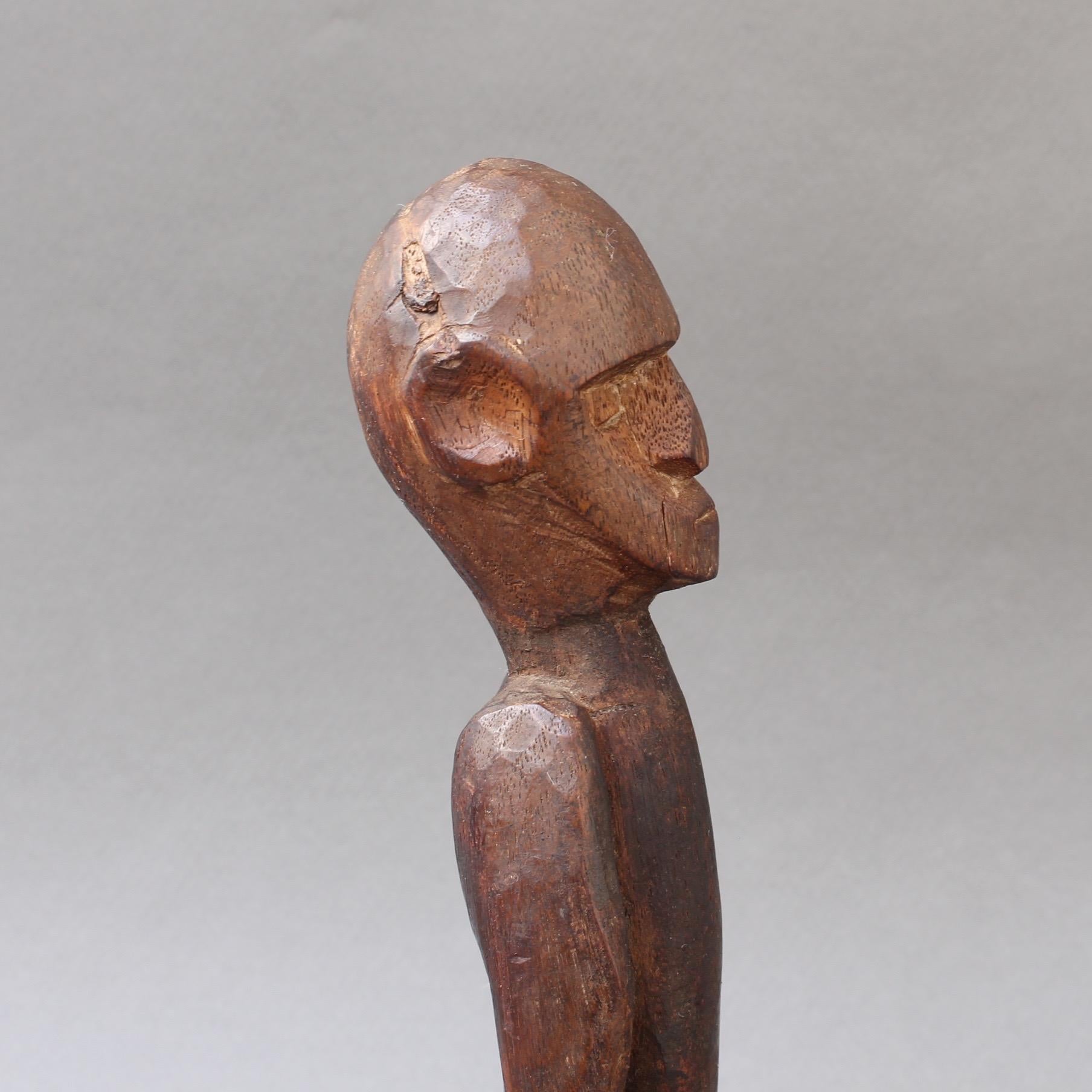 Wooden Sculpture or Carving of Sitting Figure from Sumba Island, Indonesia 3
