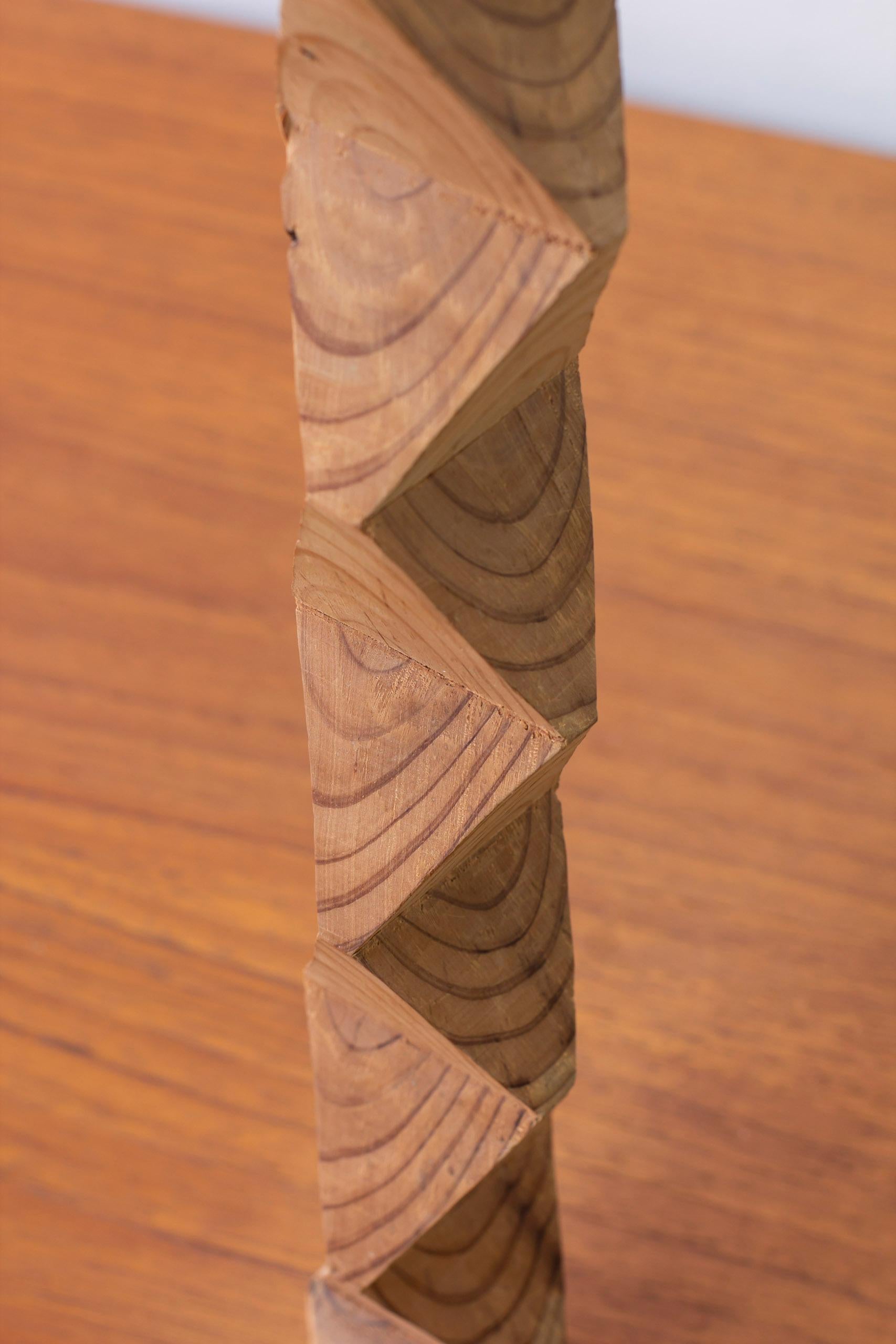 Scandinavian Wooden sculpture in the manner of Constantin Brancusi by unknown artist For Sale