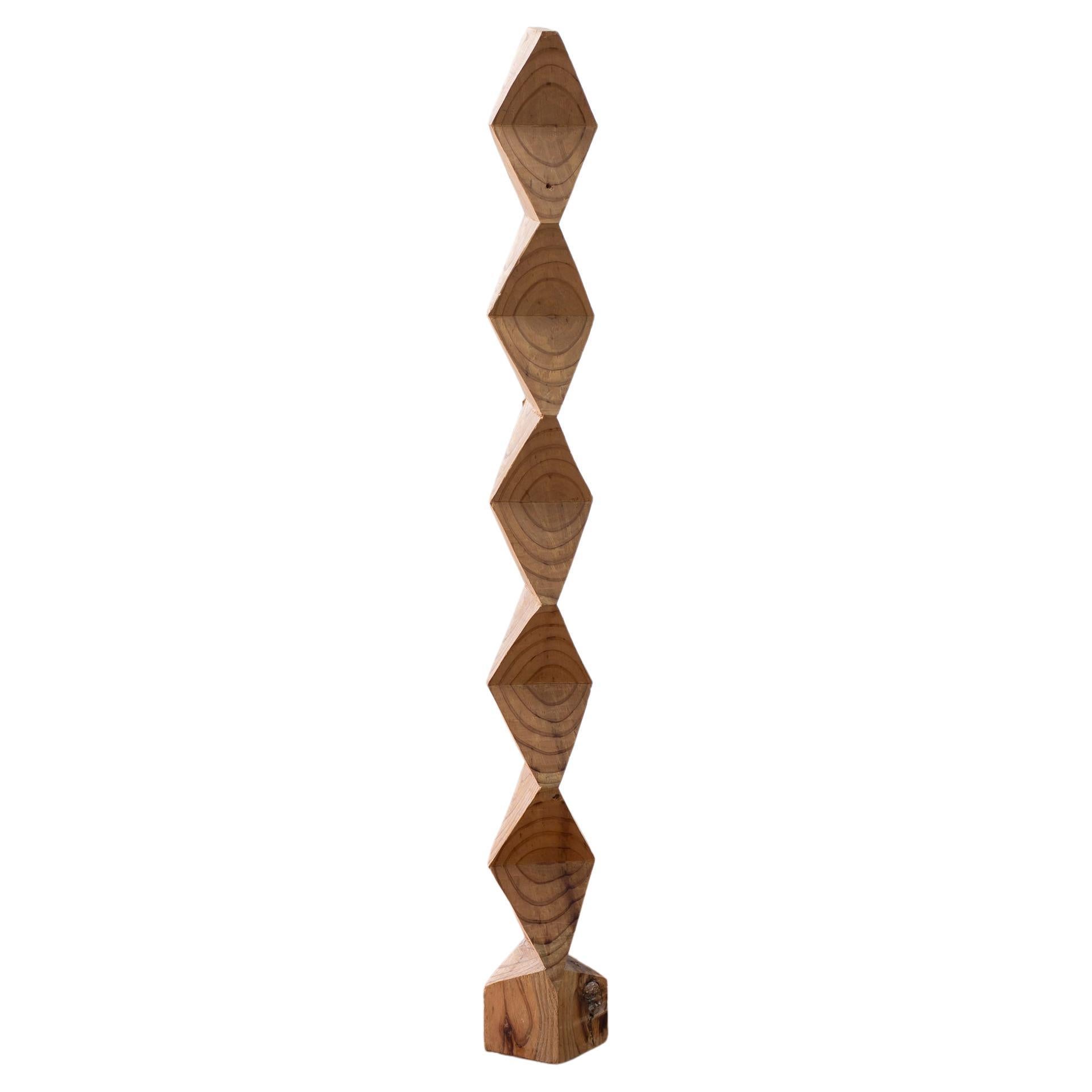 Wooden sculpture in the manner of Constantin Brancusi by unknown artist For Sale