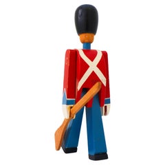 Vintage Wooden Sculpture - Kay Bojesen - Danish Soldier with rifle
