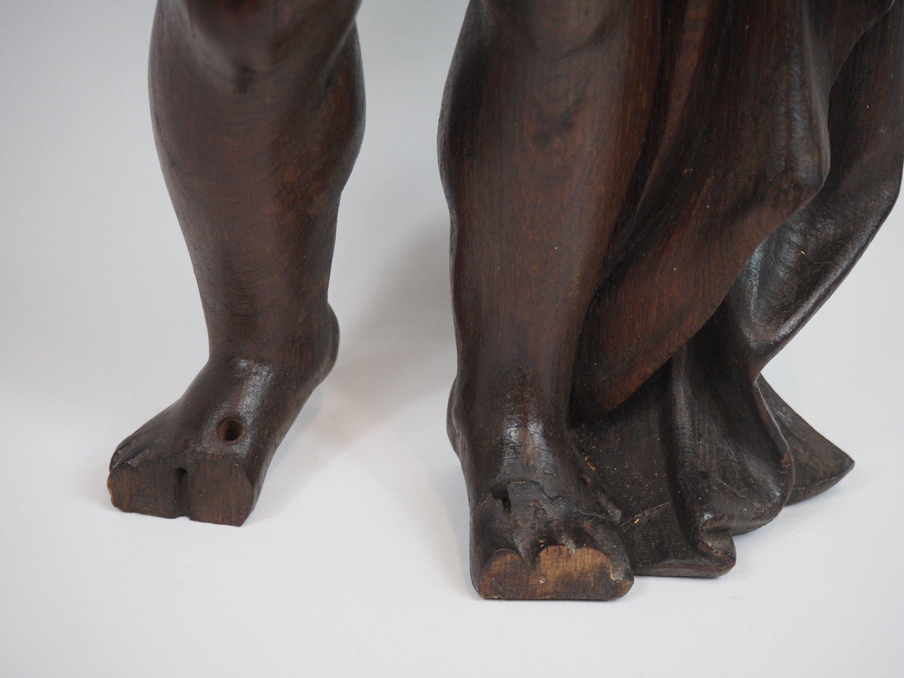 Holzskulptur eines Putto, Mischung aus Barock- und klassischem Stil, frühes 19. Jahrhundert. im Angebot 13