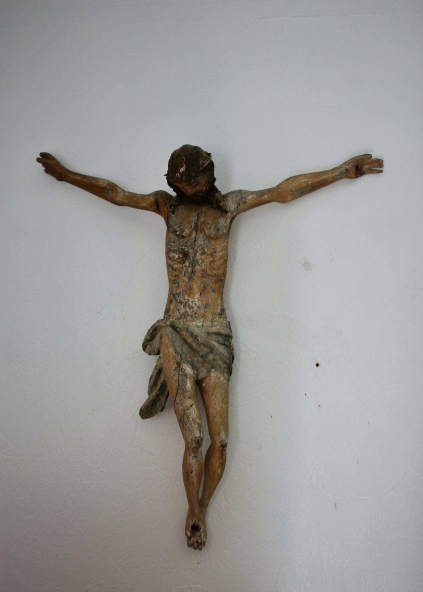 Sculpture en bois du corps du Christ Bon état - En vente à grand Lancy, CH