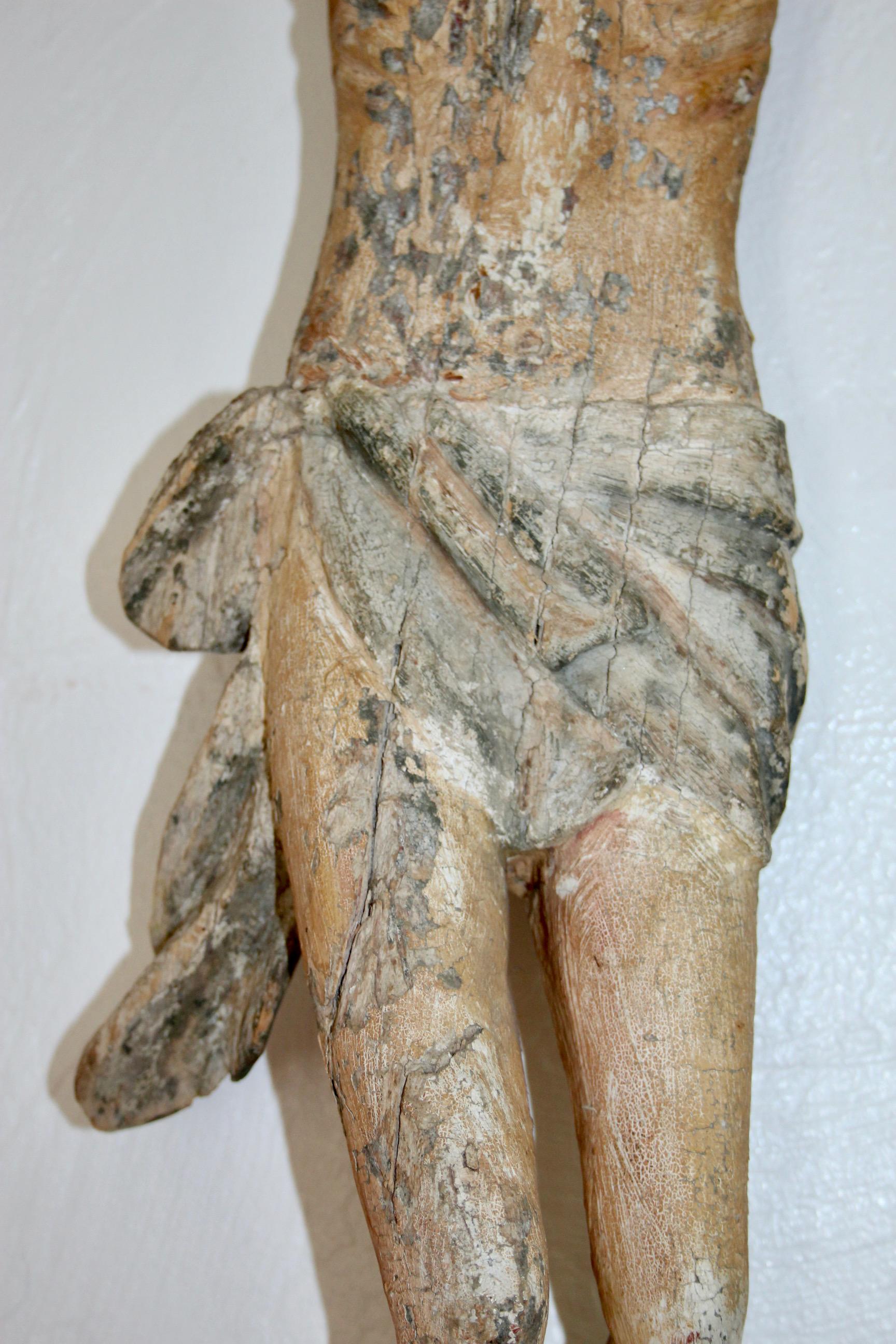 Sculpture en bois du corps du Christ en vente 2
