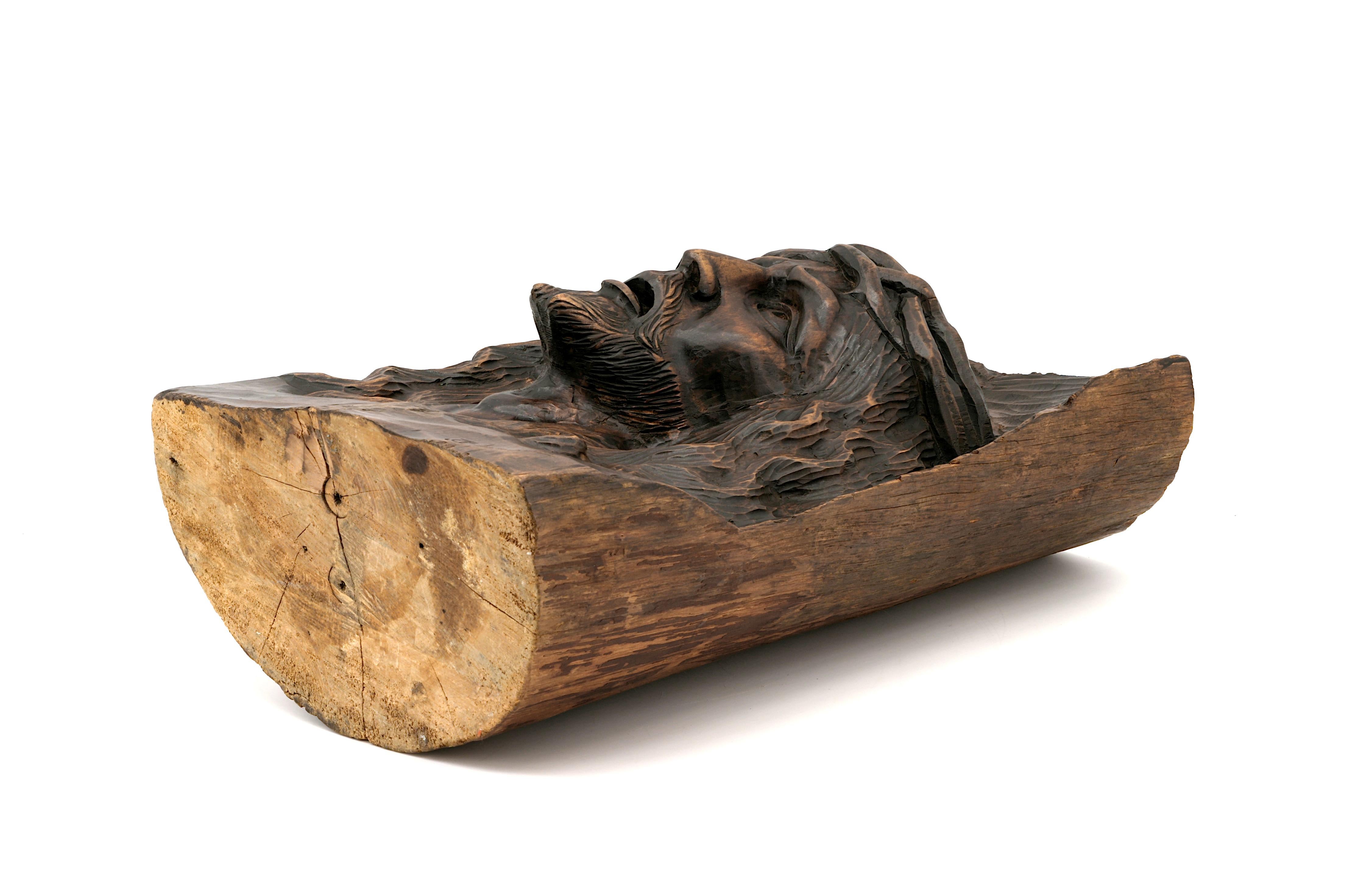 Scultura in legno di Gesù Cristo di Jean-Claude Lardeux Francia anni '60 in vendita 1