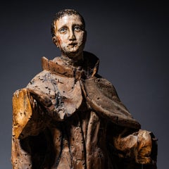 Holzskulptur des Heiligen Franz von Assisi, 18. Jahrhundert