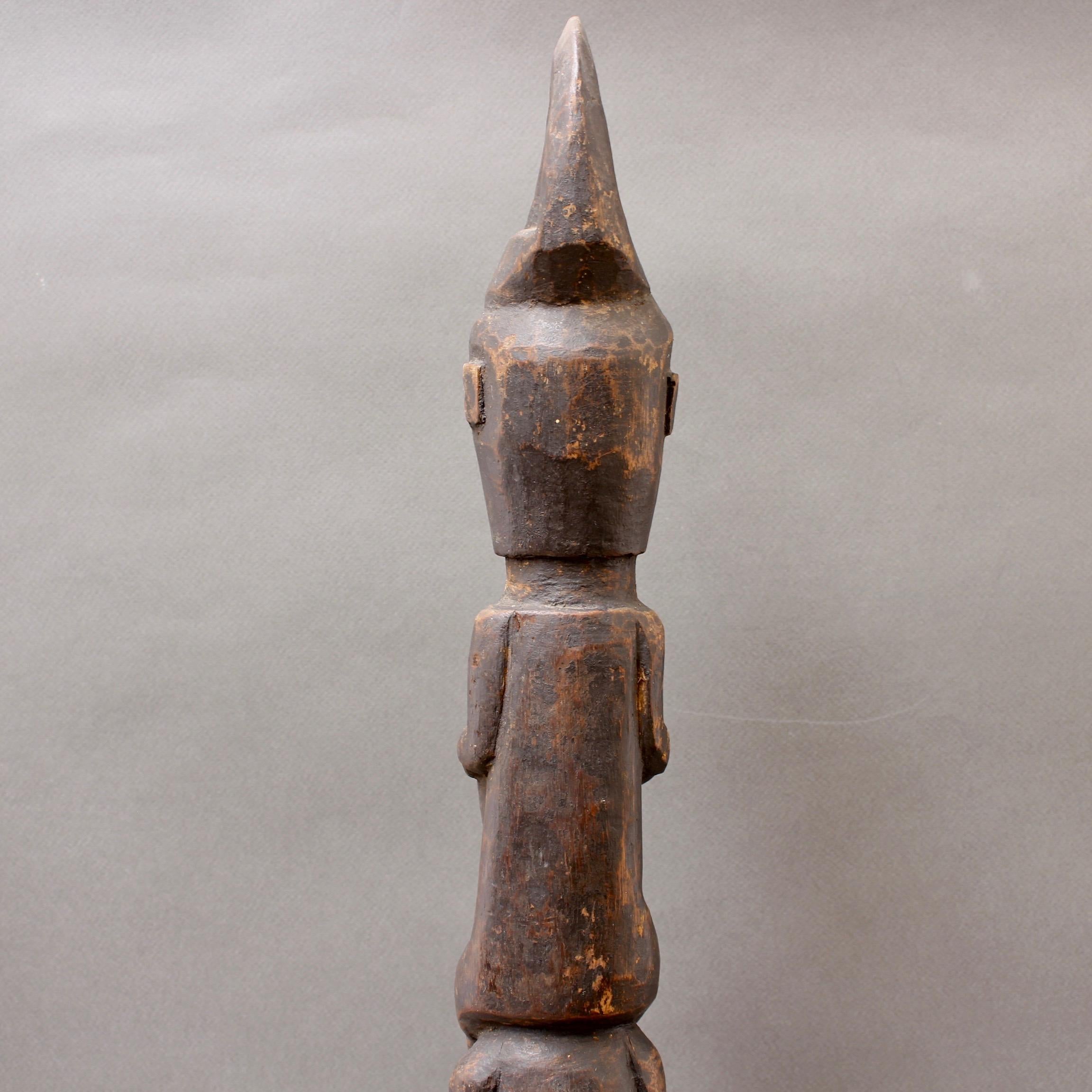 Wooden Sculpture of Totemic Figures from Timor Island, Indonesia, circa 1970s 3