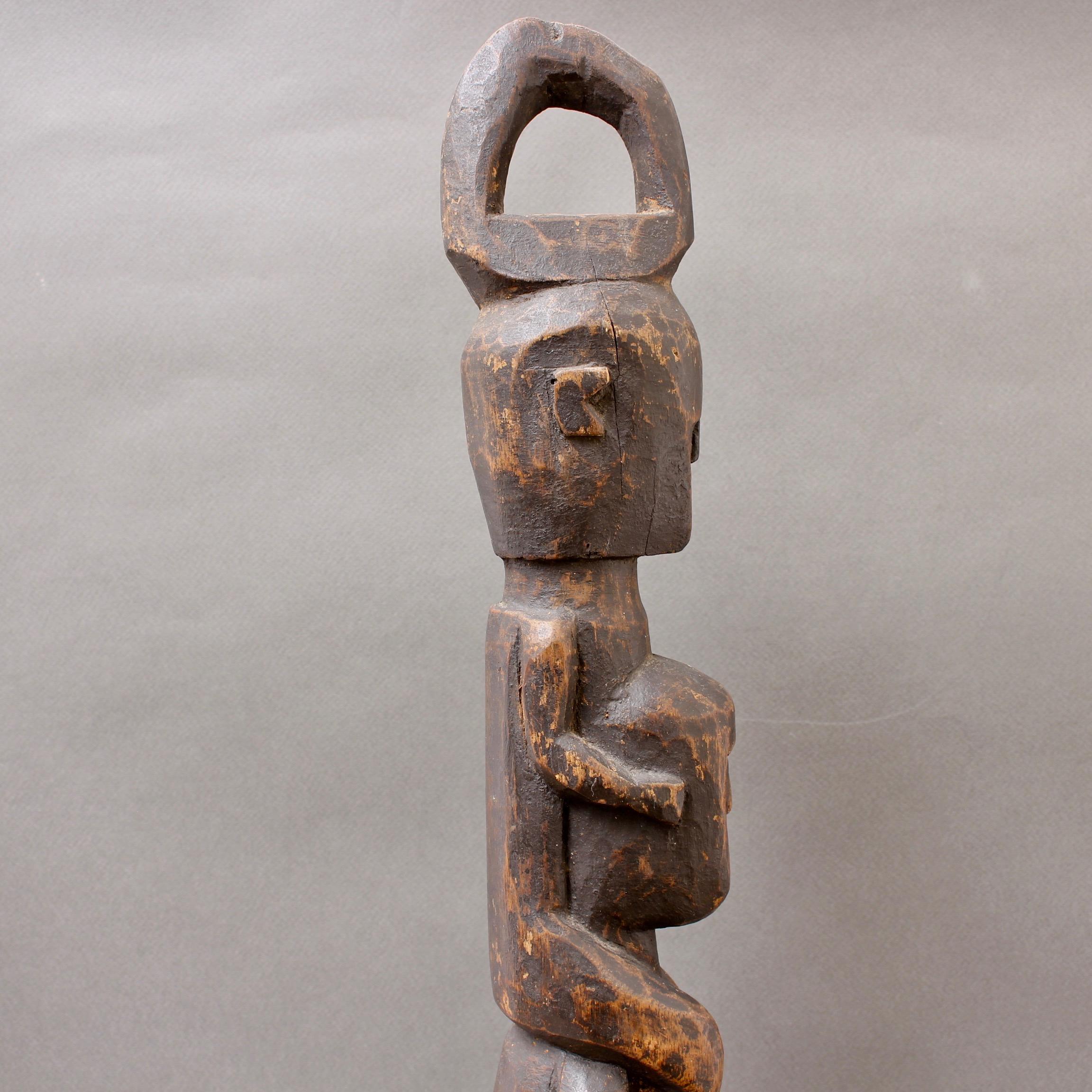 Wooden Sculpture of Totemic Figures from Timor Island, Indonesia, circa 1970s 4