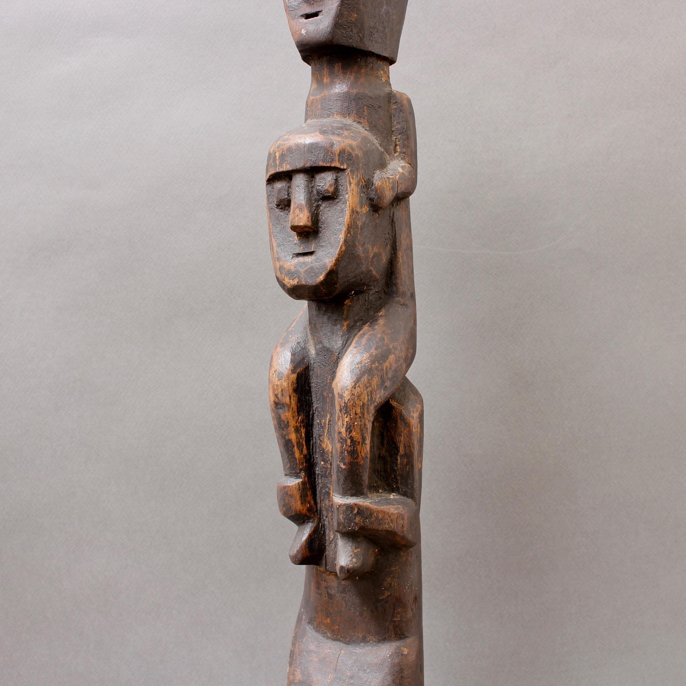 Wooden Sculpture of Totemic Figures from Timor Island, Indonesia, circa 1970s 6
