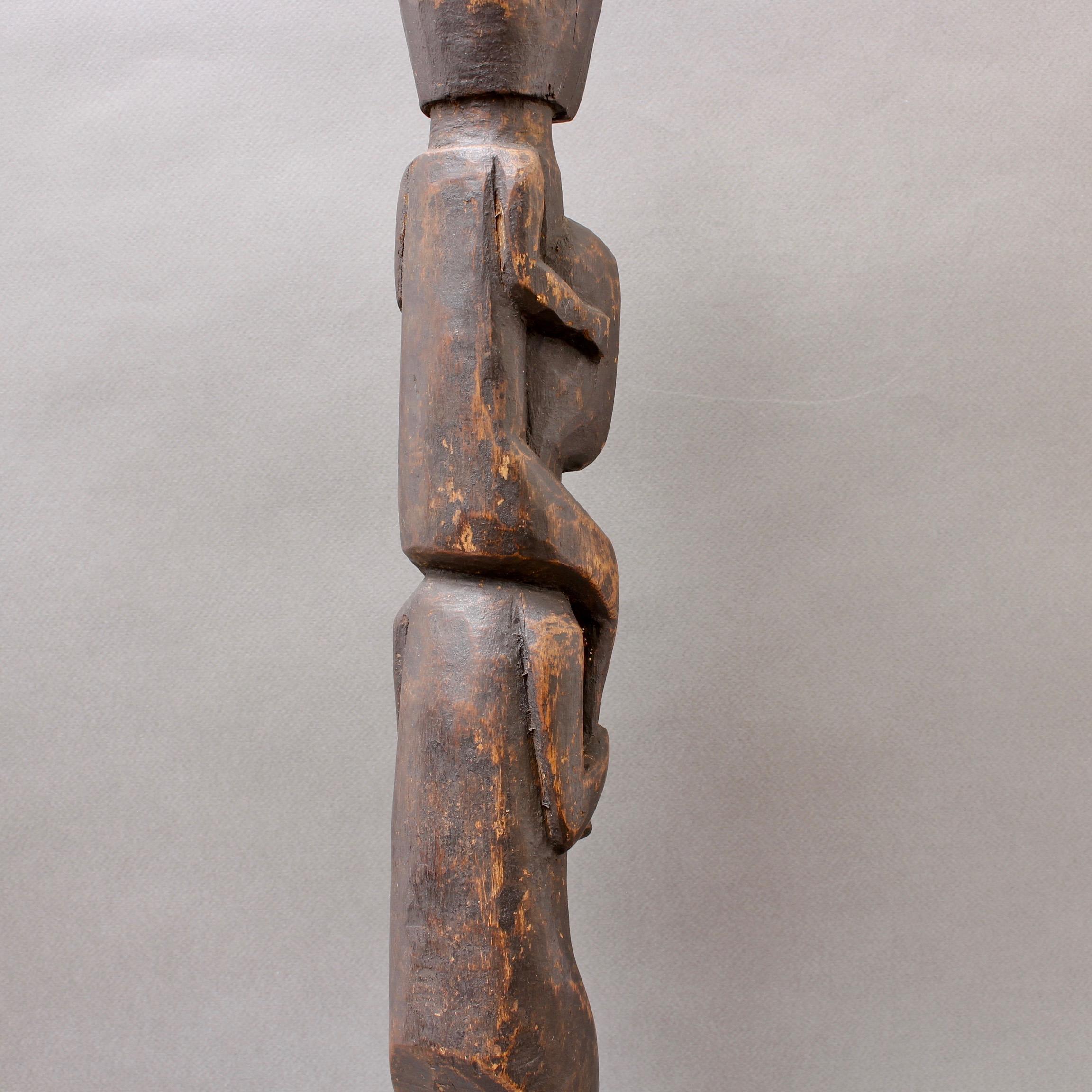 Wooden Sculpture of Totemic Figures from Timor Island, Indonesia, circa 1970s 8