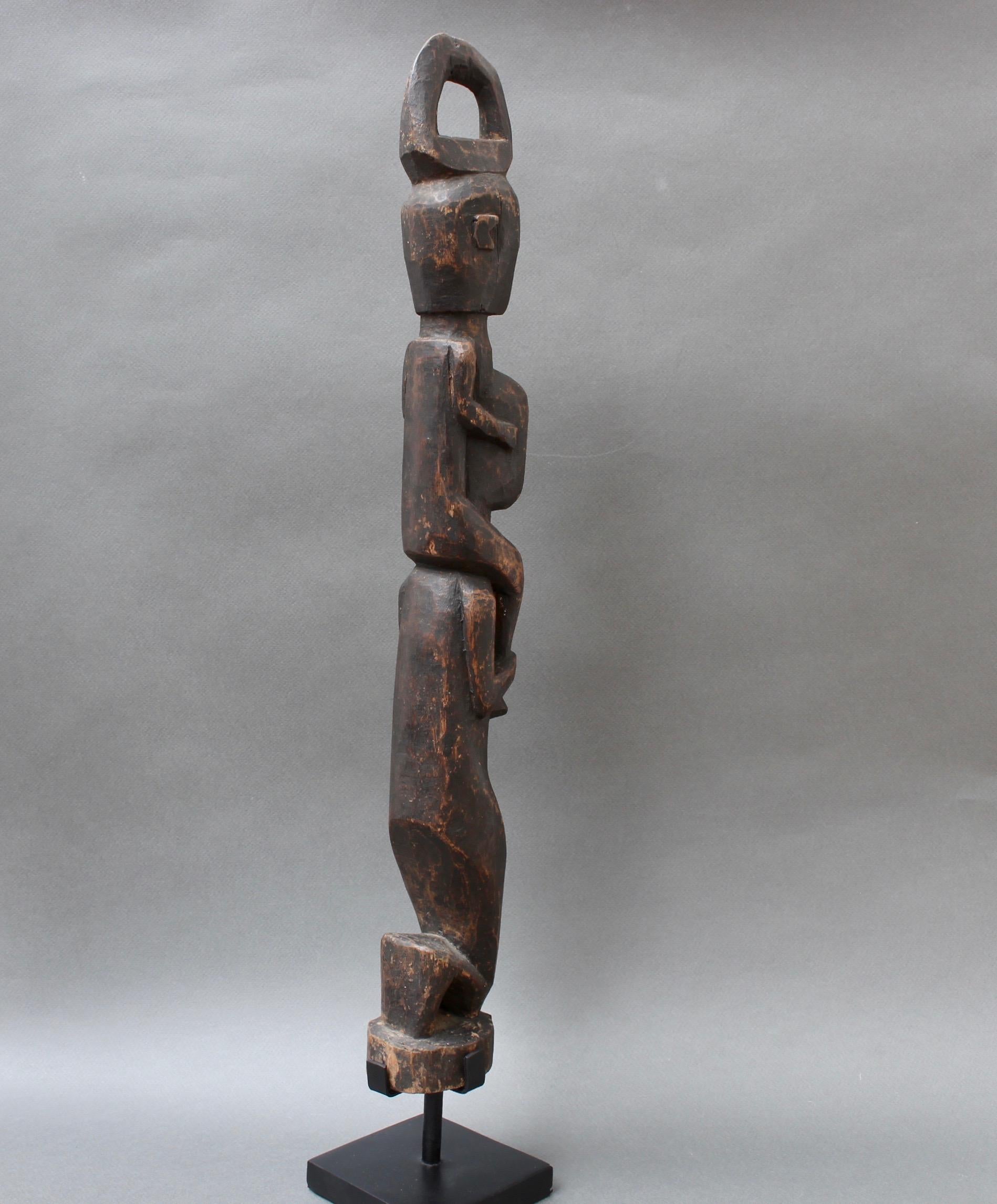 Indonesian Wooden Sculpture of Totemic Figures from Timor Island, Indonesia, circa 1970s