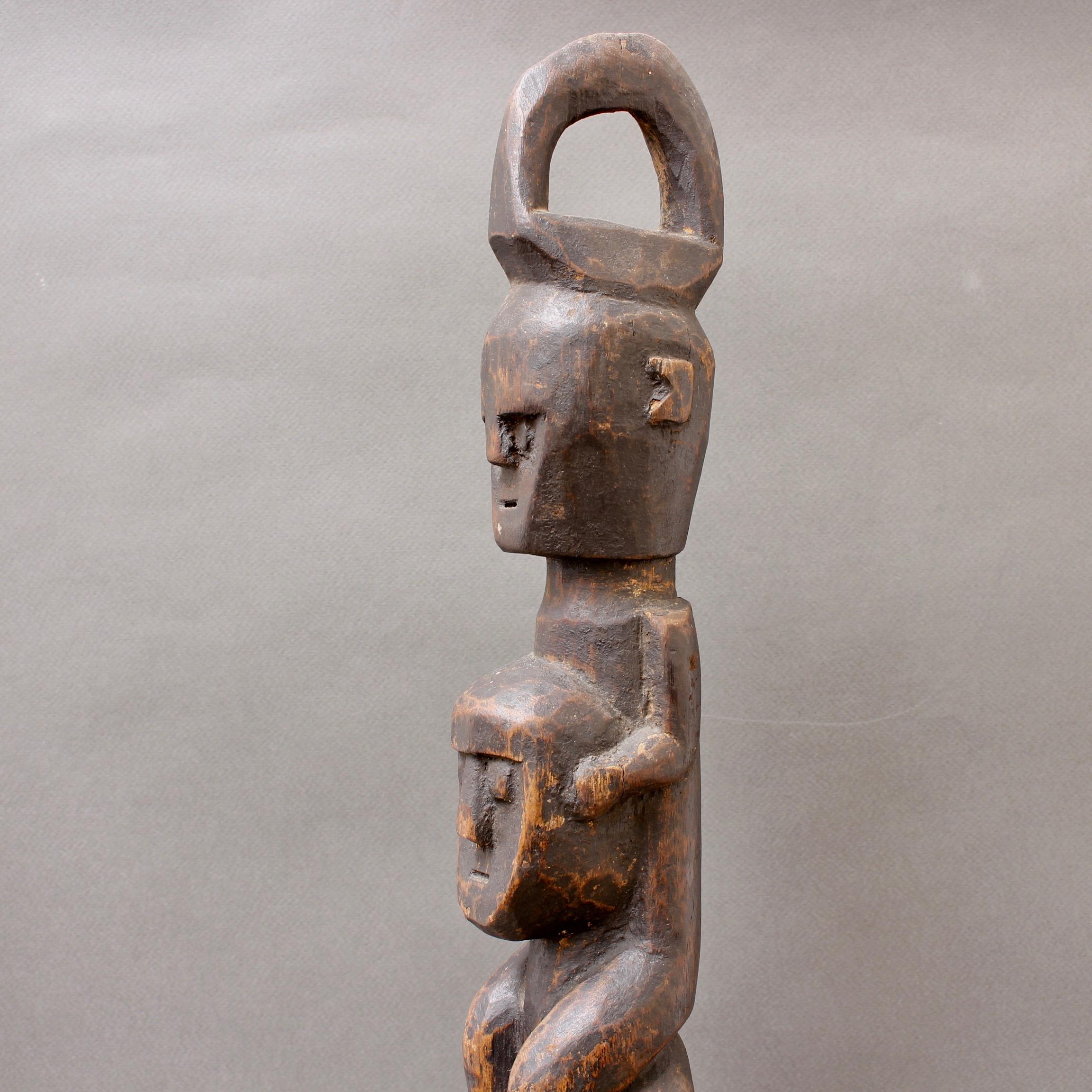 Late 20th Century Wooden Sculpture of Totemic Figures from Timor Island, Indonesia, circa 1970s