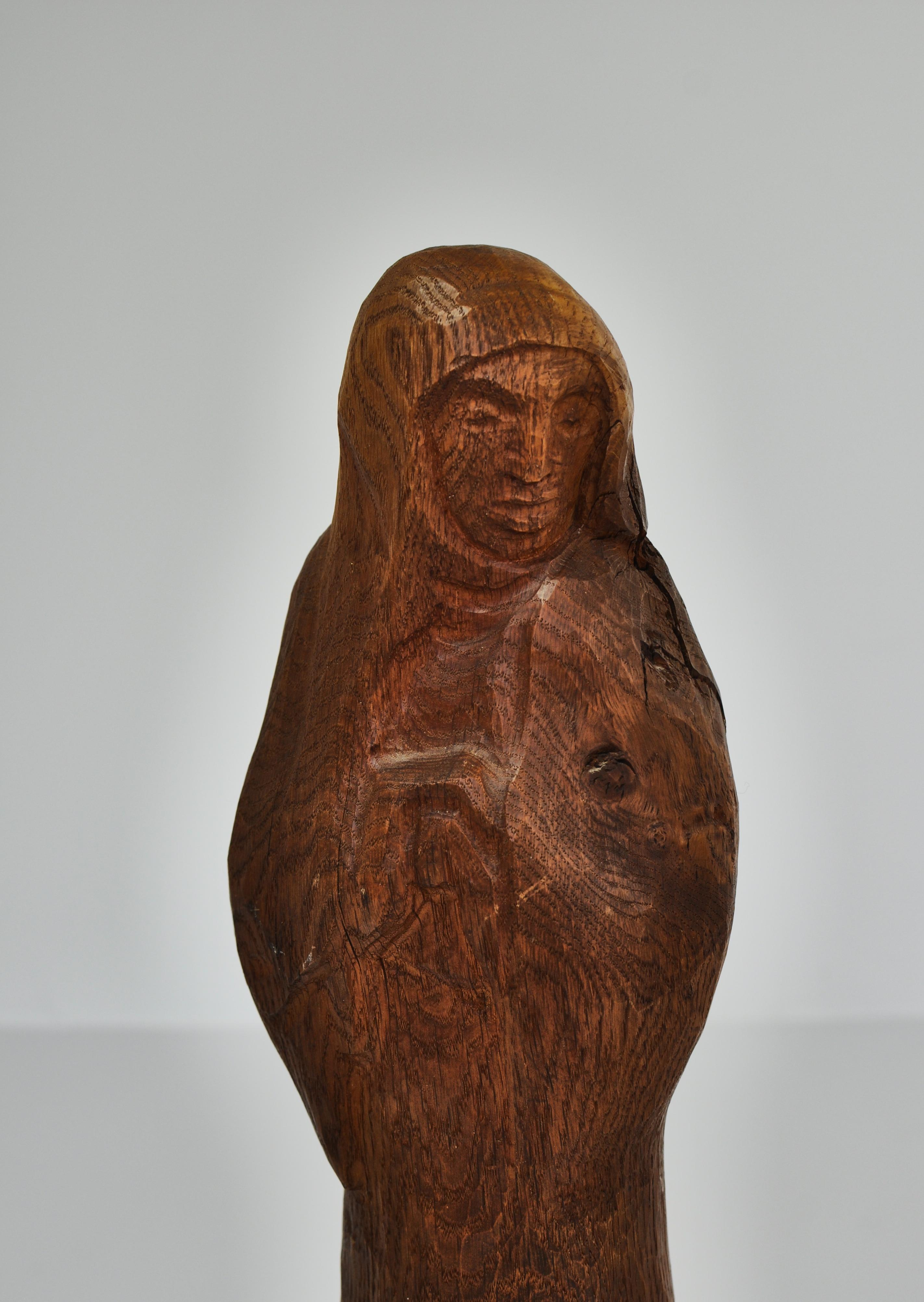 Expressionist Wooden Sculpture 