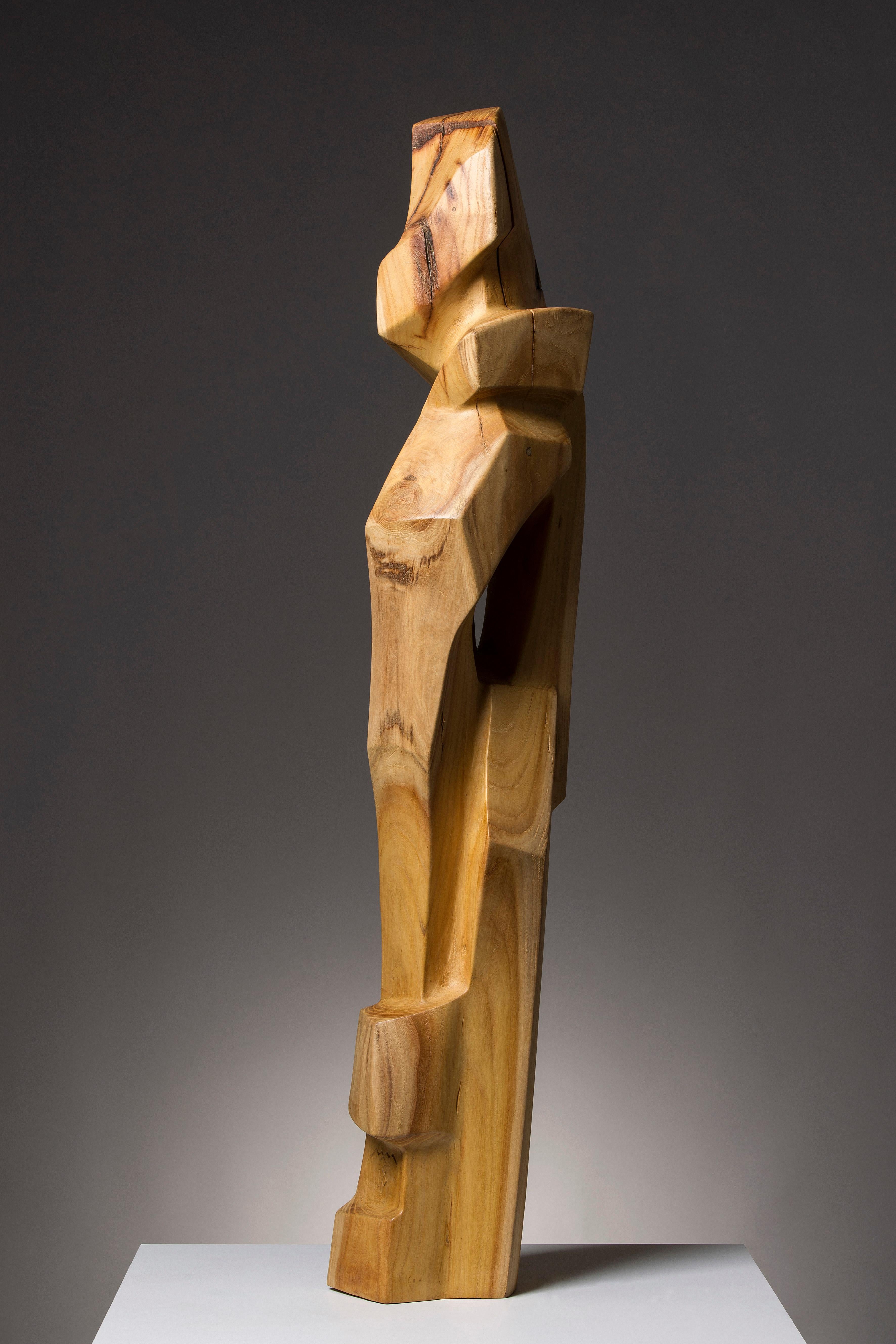 This wooden sculpture, called by Artist Symphony, was produced in 2018. The work is one of its kind.
