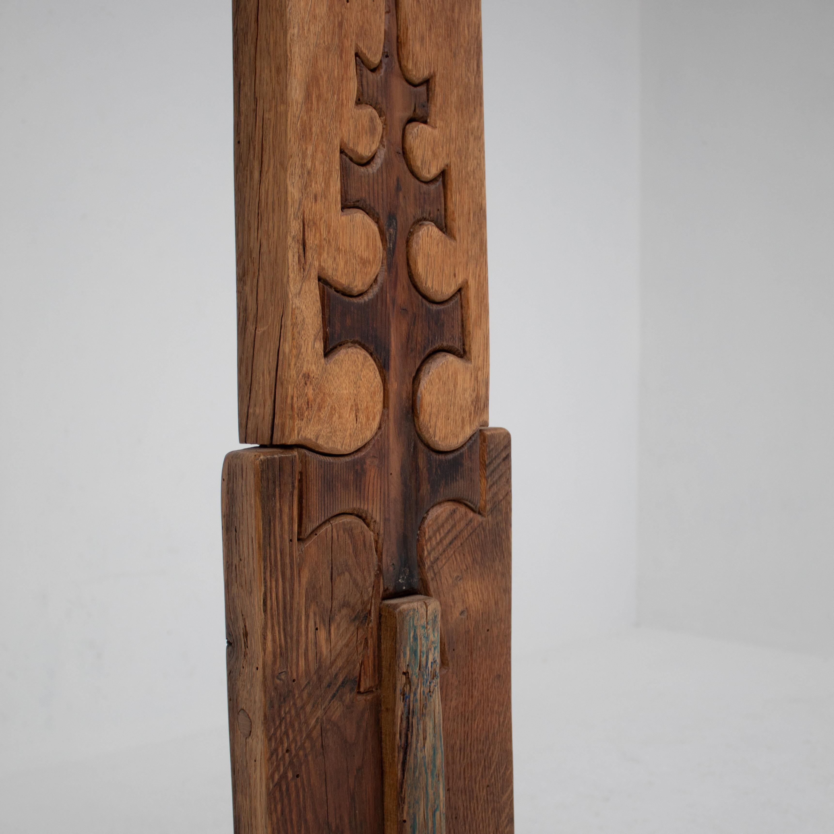 Totem scultura in legno di Luciano Bertolotto in vendita 3
