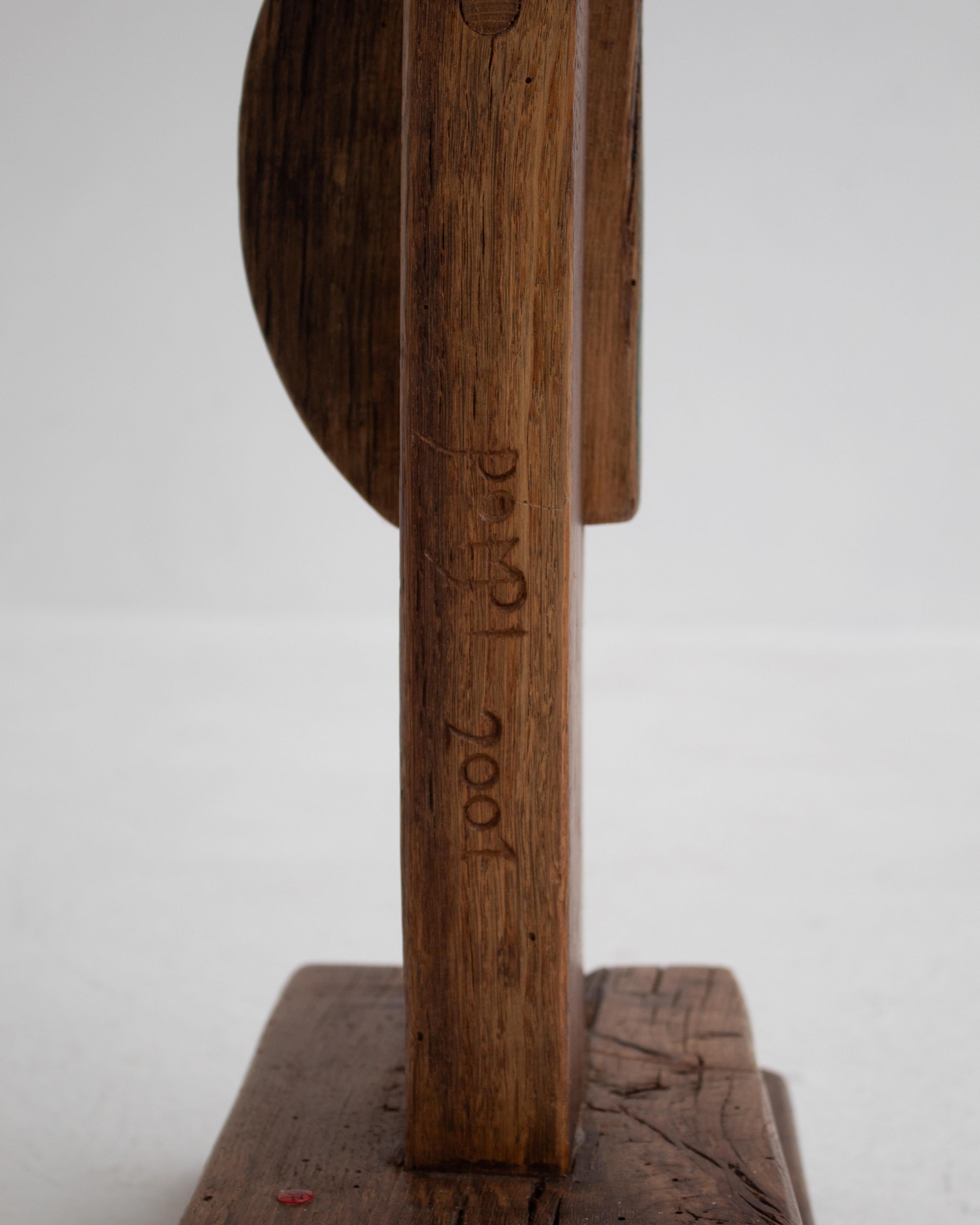XX secolo Totem scultura in legno di Luciano Bertolotto in vendita