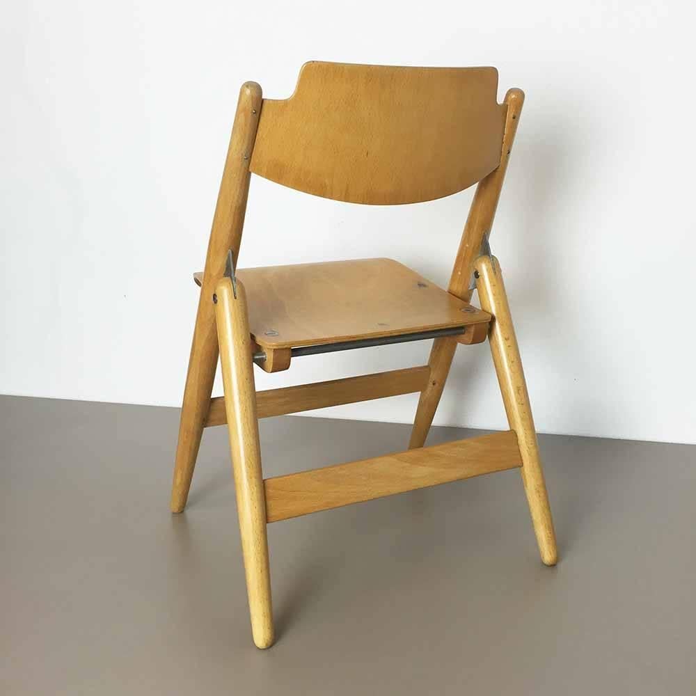 20th Century Wooden SE18 Children's Chair by Egon Eiermann for Wilde & Spieth, Germany 1950s For Sale