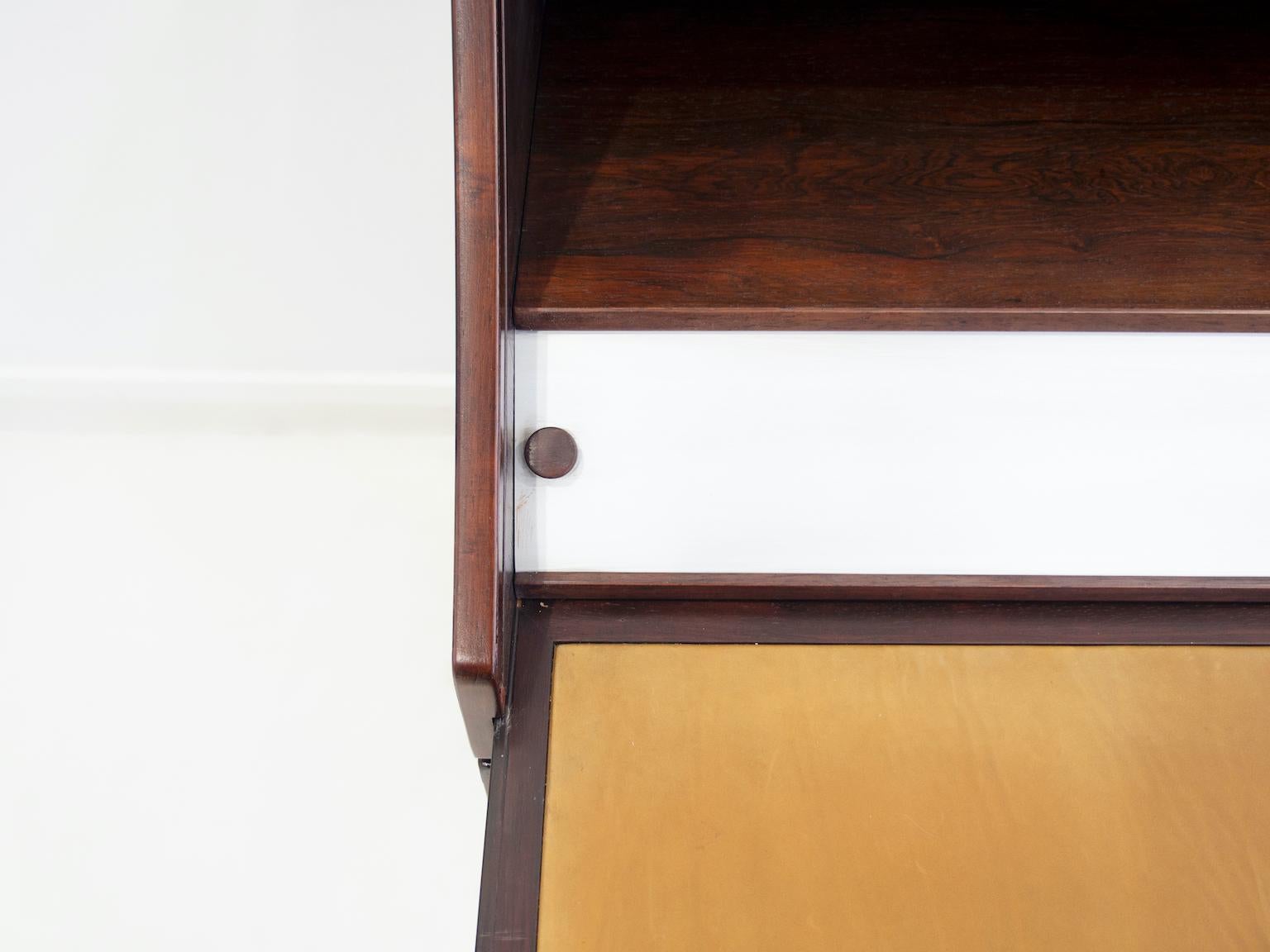 Wooden Secretary Desk by Gianfranco Frattini for Bernini For Sale 3