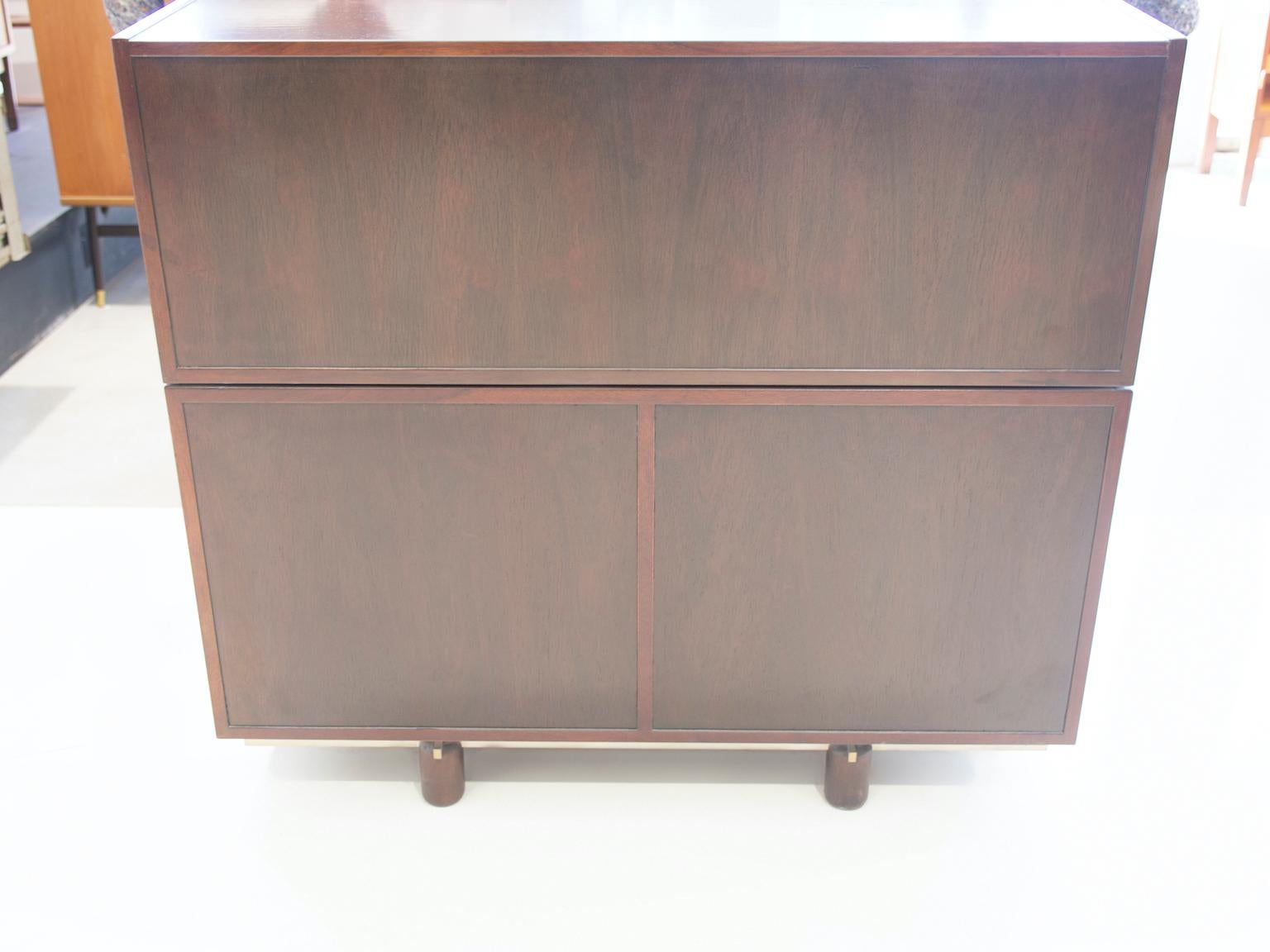 Wooden Secretary Desk by Gianfranco Frattini for Bernini For Sale 12
