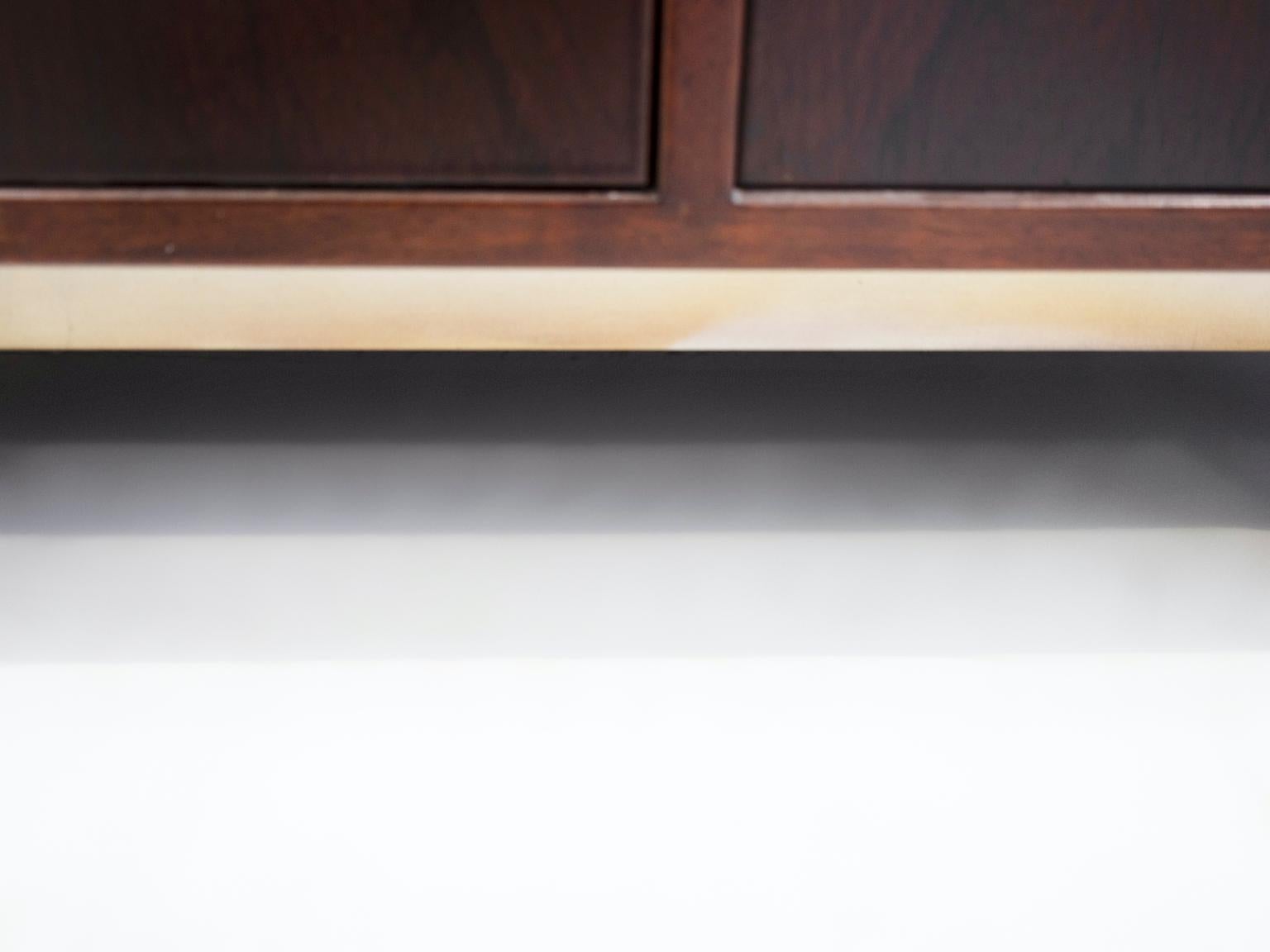 Veneer Wooden Secretary Desk by Gianfranco Frattini for Bernini For Sale