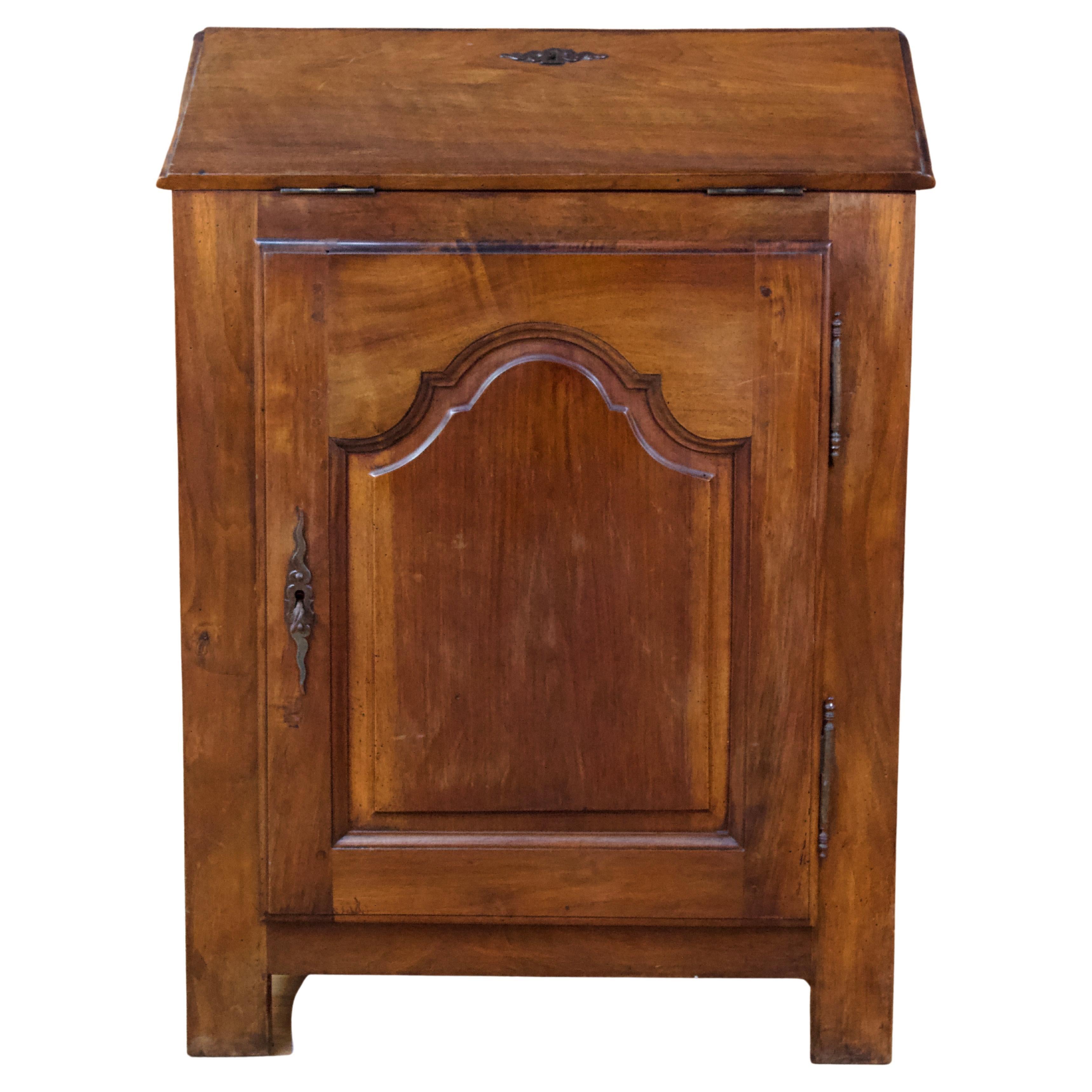 Wooden Secretary Rustic with Flap 19th Century For Sale