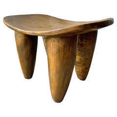 Wooden Senufo Stool from Cote d'Ivoire, c. 1950
