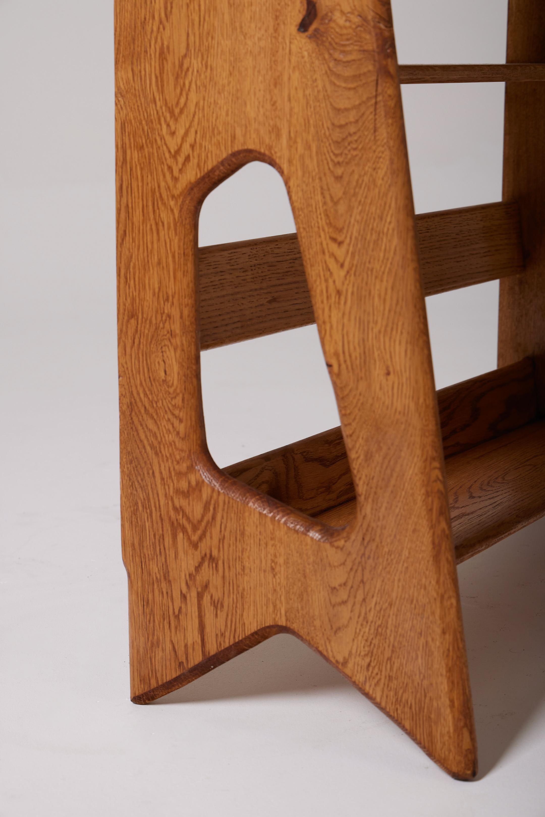 Wooden shelf by Pierre Cruège For Sale 5