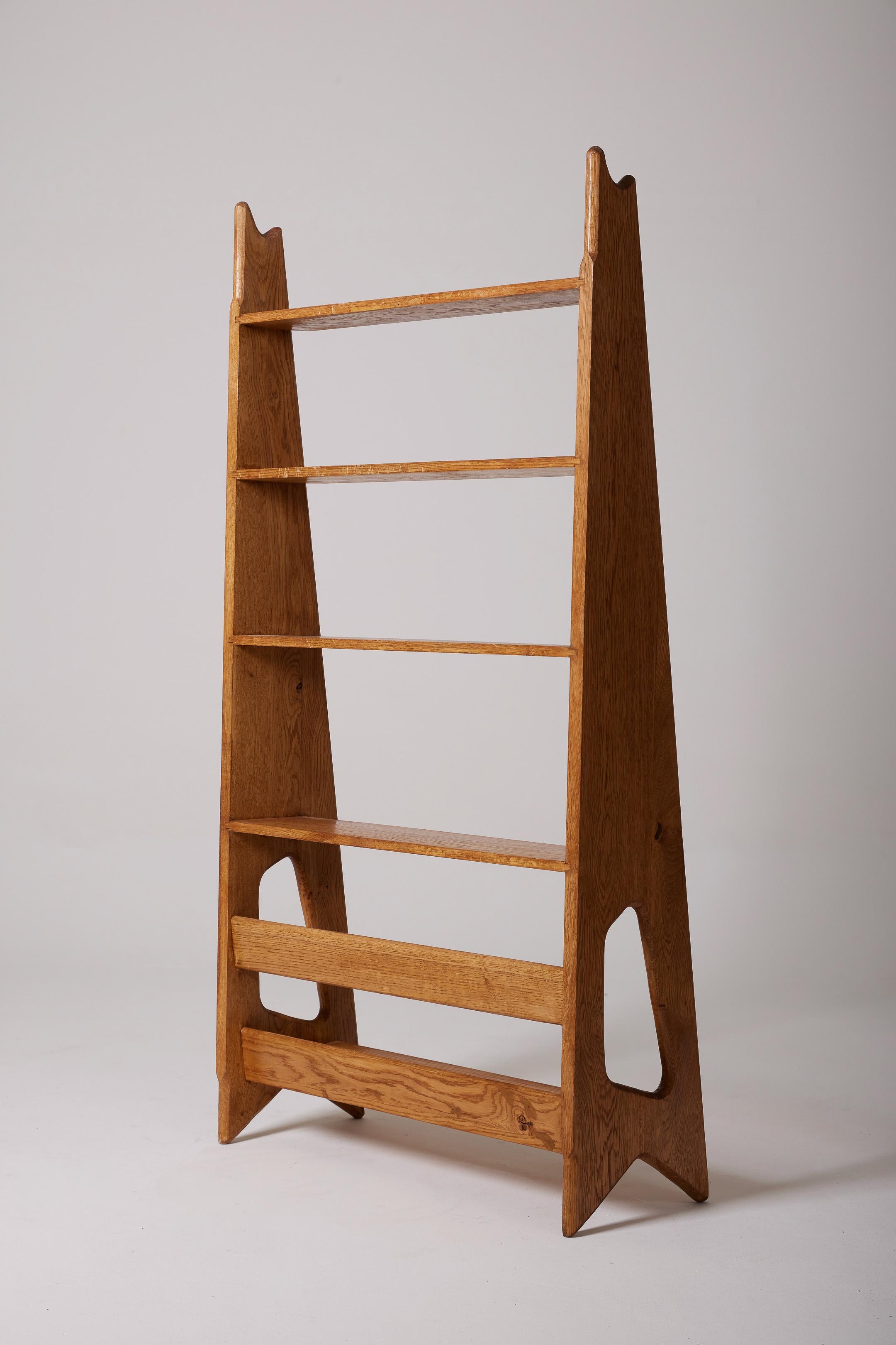 Wooden shelf by Pierre Cruège For Sale 2