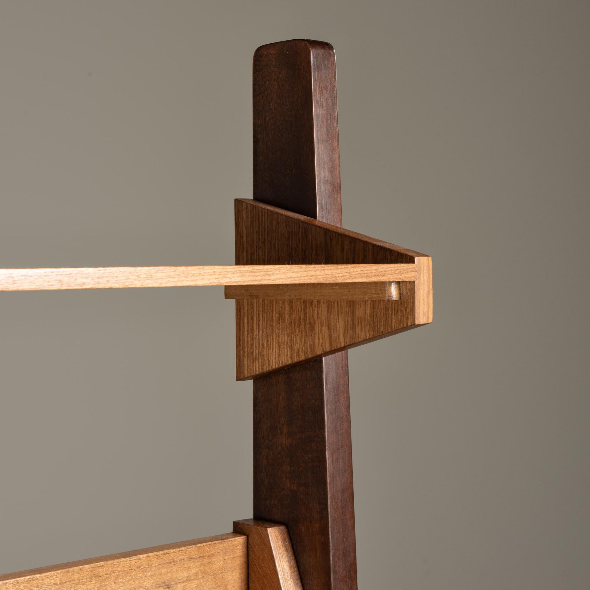 Mid-Century Modern Wooden Shelve, by Zanine Caldas, Brazilian 20th Mid-Century Design  For Sale