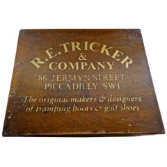 Used Wooden Shoe Box from Trickers of Northampton and London