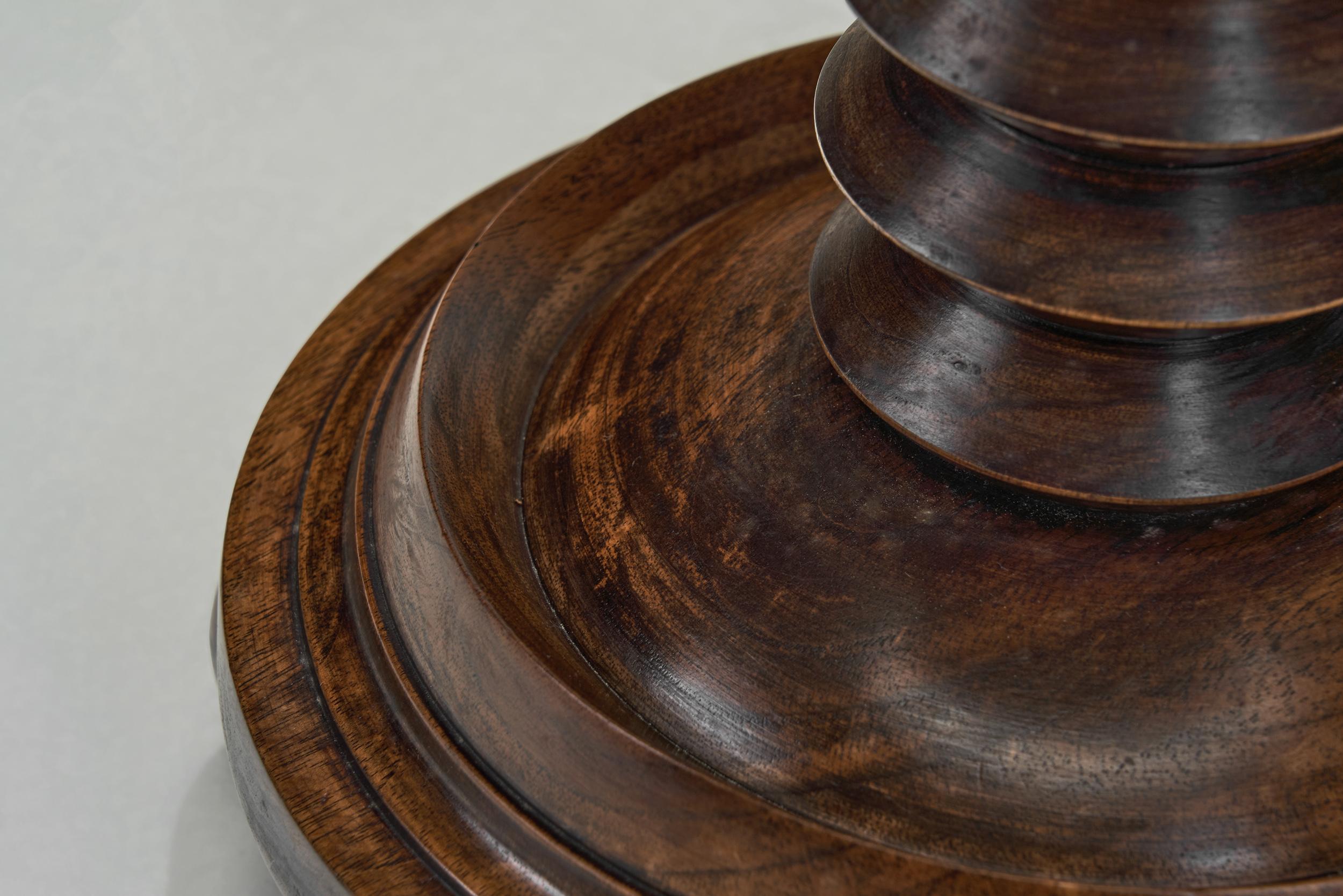 Wooden Side Table attributed after Charles Dudouyt, France ca 1940s en vente 7