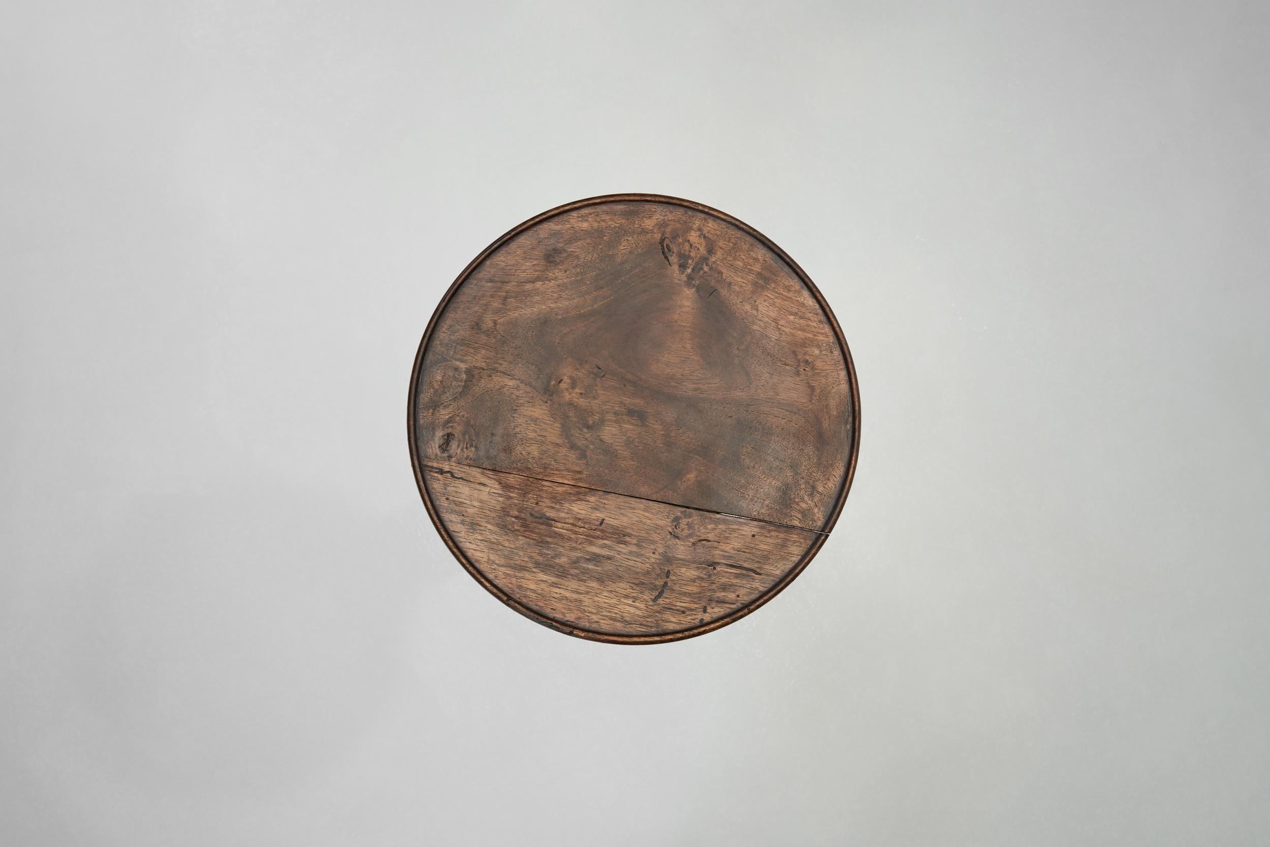 Wooden Side Table attributed after Charles Dudouyt, France ca 1940s en vente 1