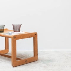 Wooden side table, France, 1980s, display stand