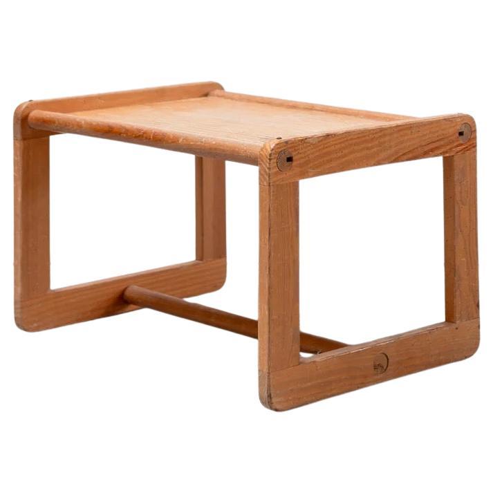 Tavolino in legno, Francia, anni 
80, espositore