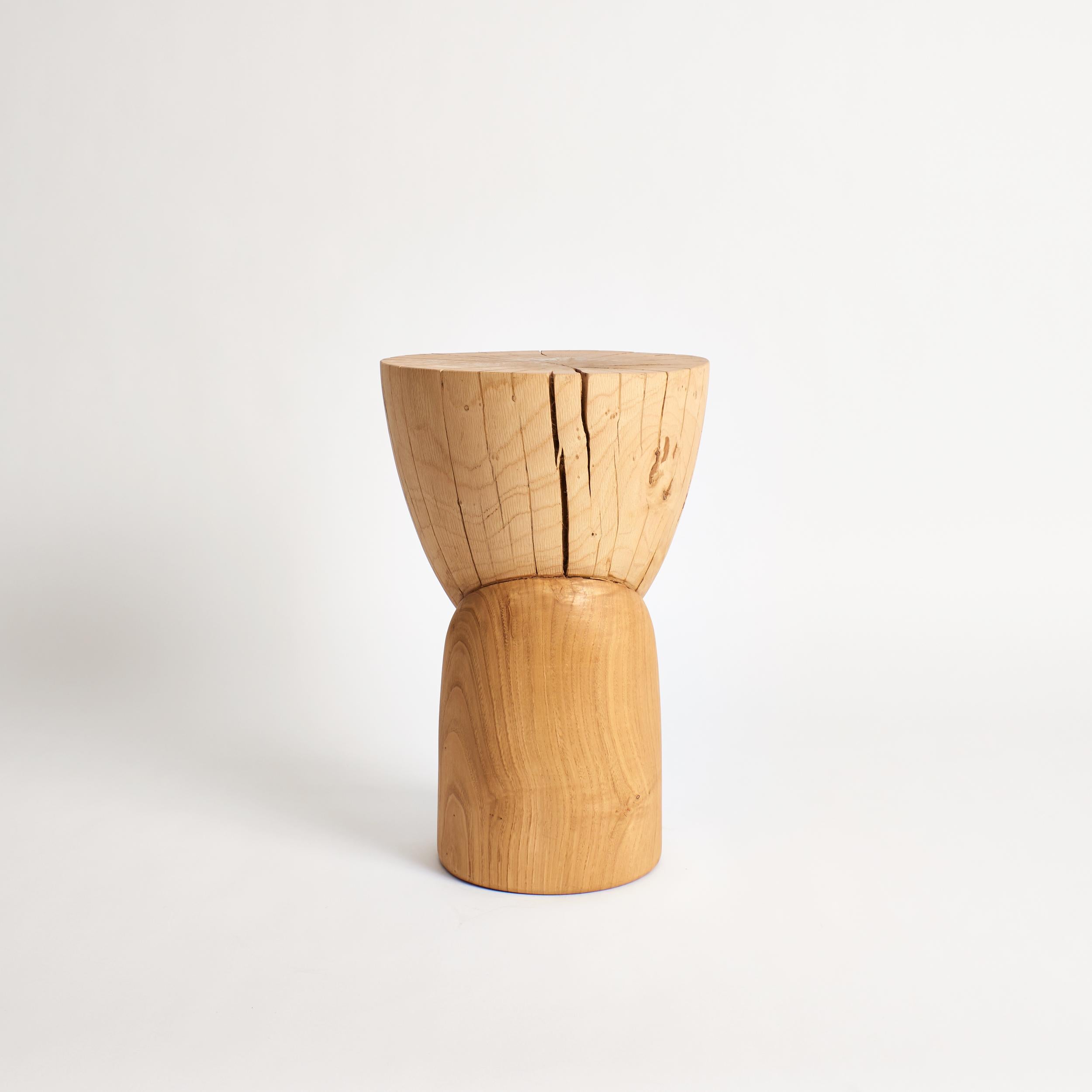 Post-Modern Wooden Side Table in Natural by Project 213A