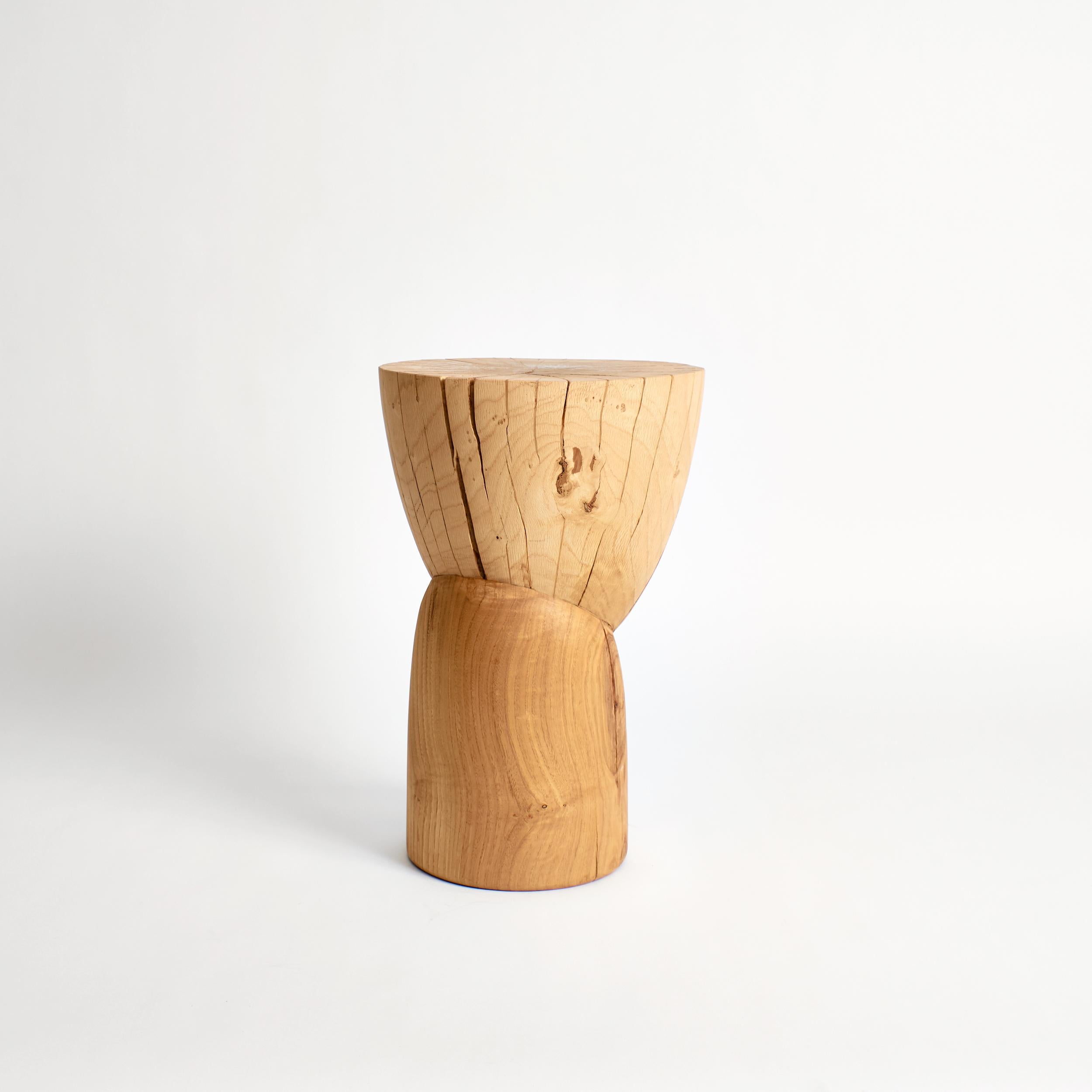 Portuguese Wooden Side Table in Natural by Project 213A